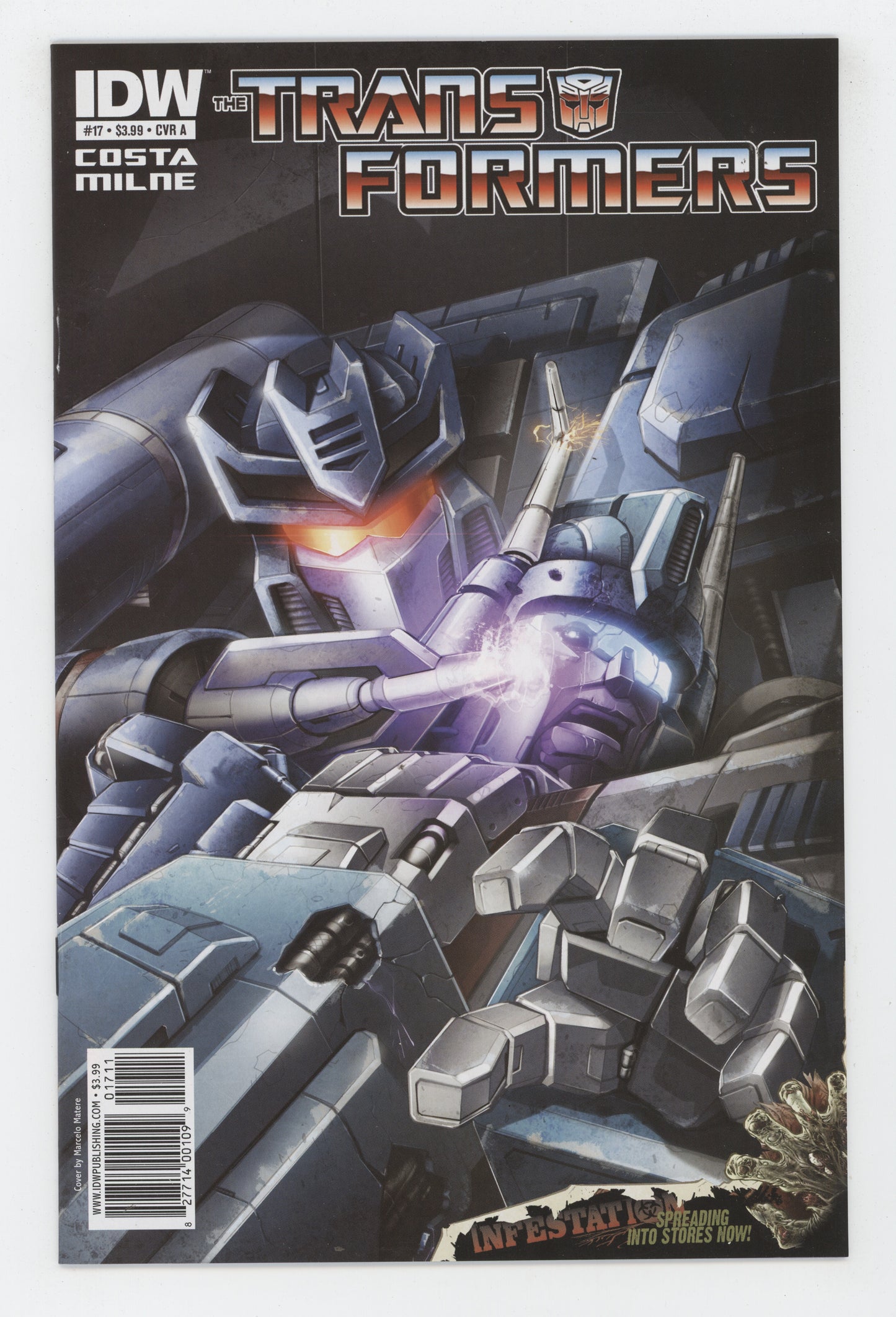Transformers 17 A IDW 2011 Marcelo Matere Mike Costa Megatron Starscream