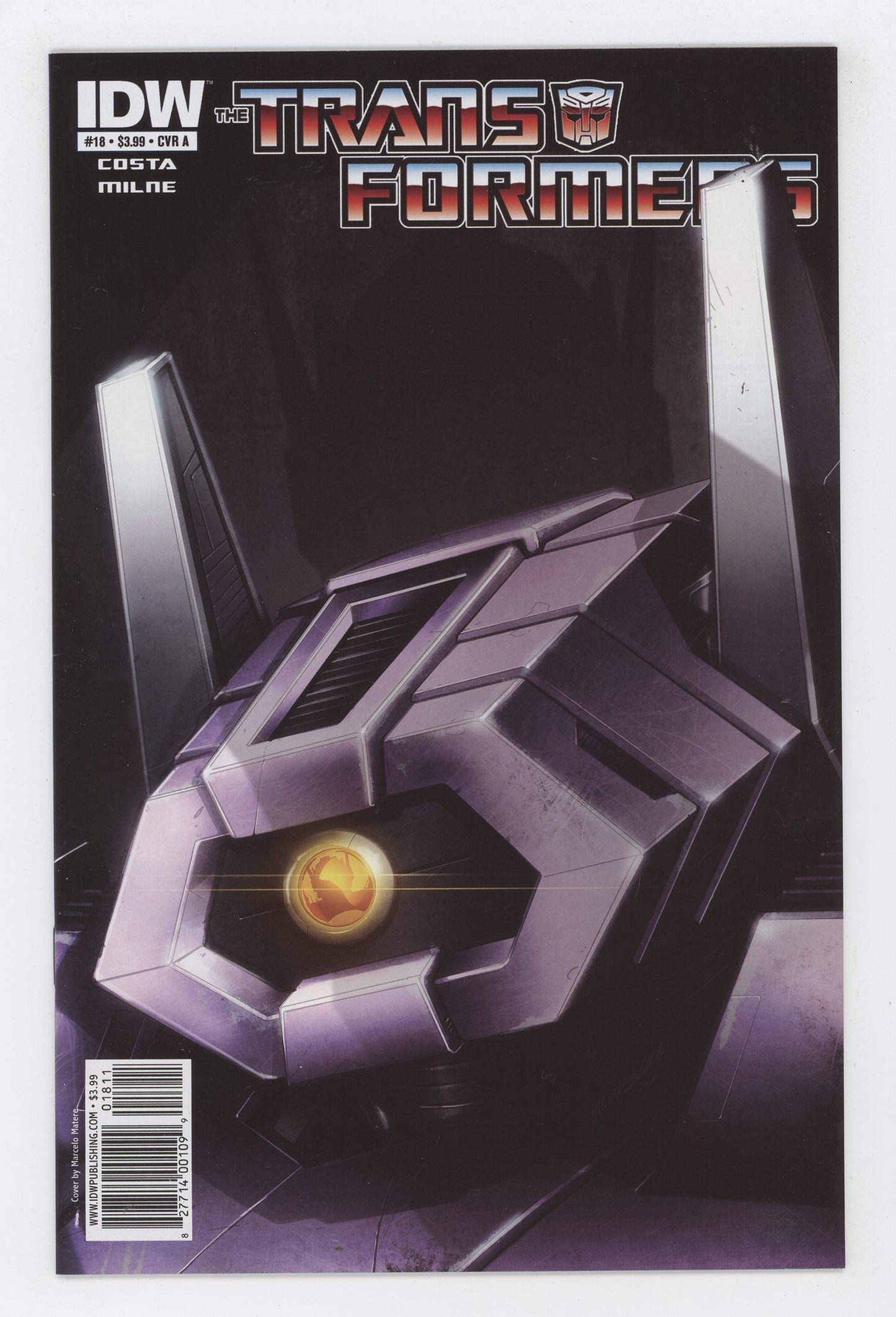Transformers 18 A IDW 2011 Marcelo Matere Mike Costa Optimus Prime Megatron - Golden Apple Comics