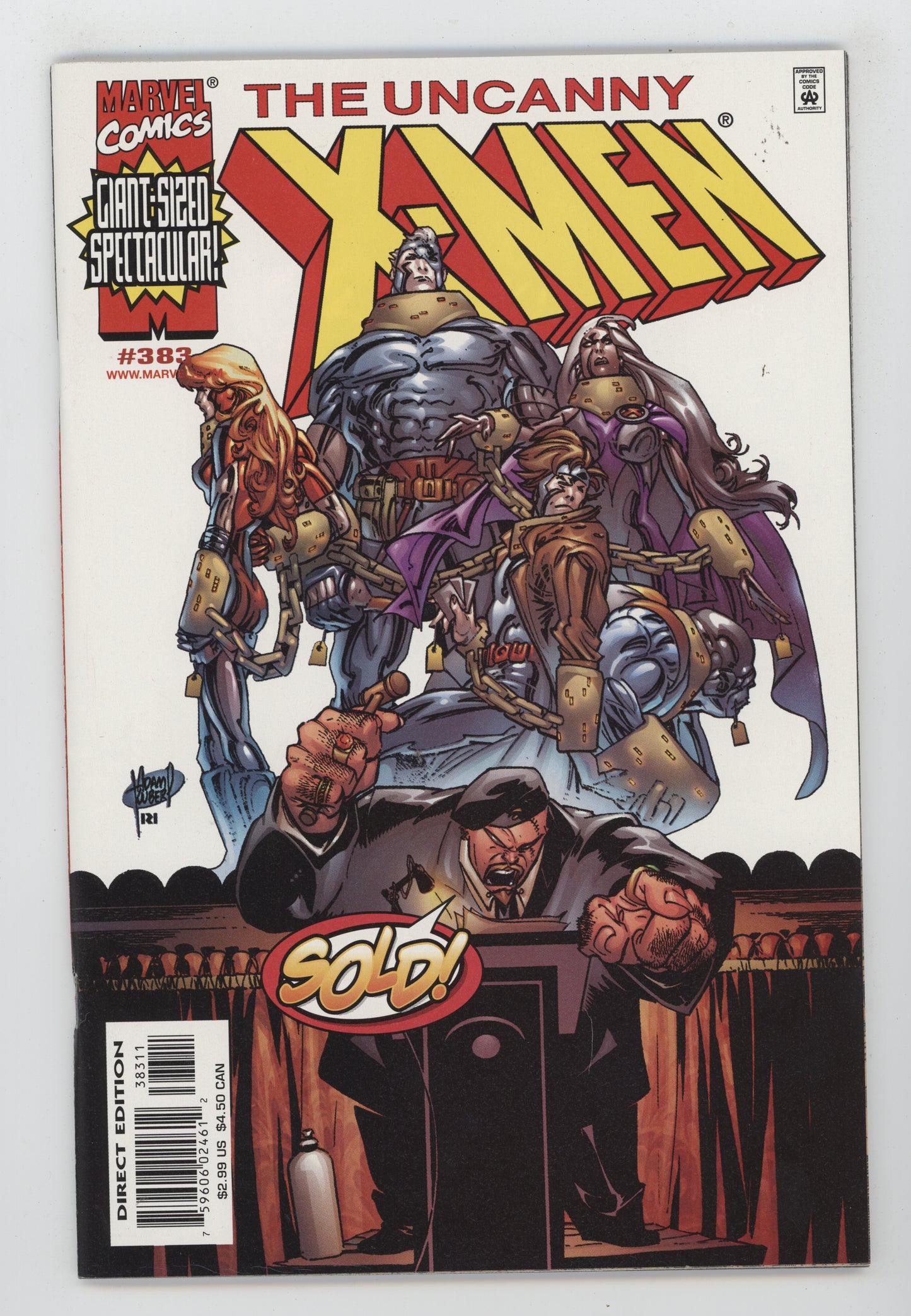 Uncanny X-Men 383 Marvel 2000 Adam Kubert
