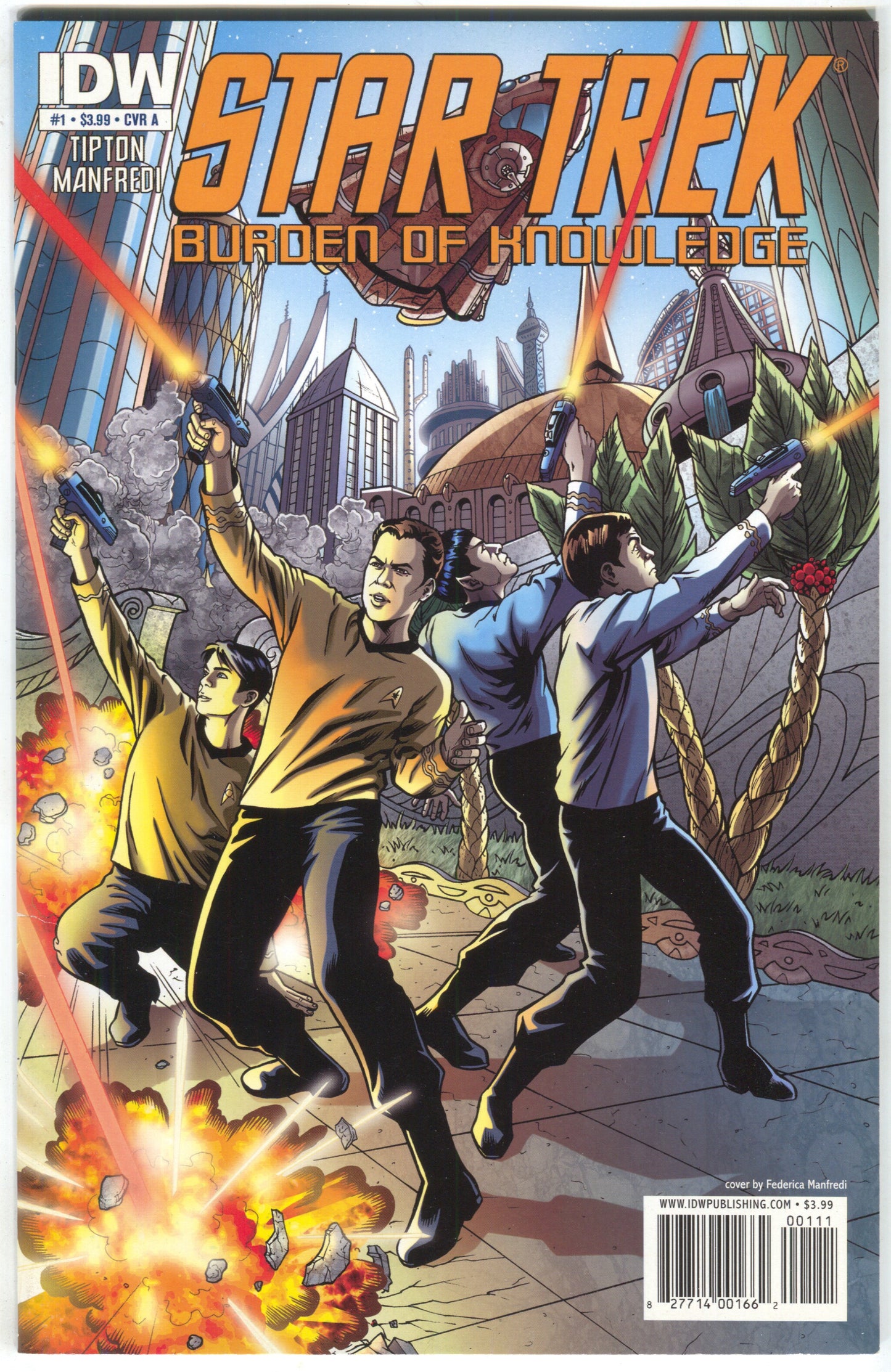 Star Trek Burden Of Knowledge 1 A IDW 2010 NM Federicia Manfredi - Golden Apple Comics