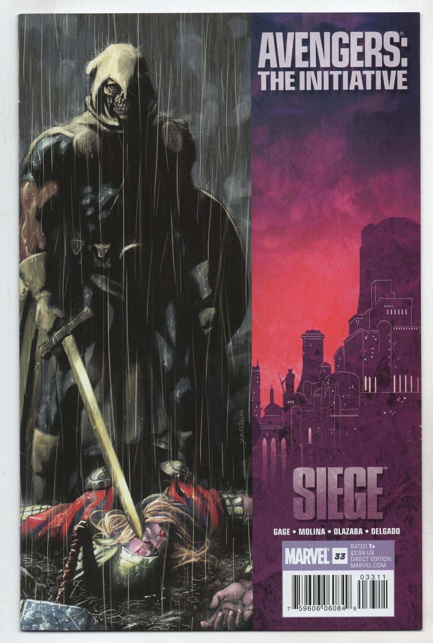 Avengers Initiative 33 A Marvel 2010 NM Siege Christos Gage - Golden Apple Comics