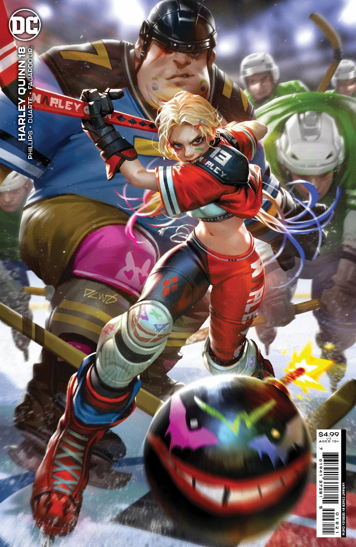 Harley Quinn #18 B Derrick Chew Hockey Game Variant (08/02/2022) Dc