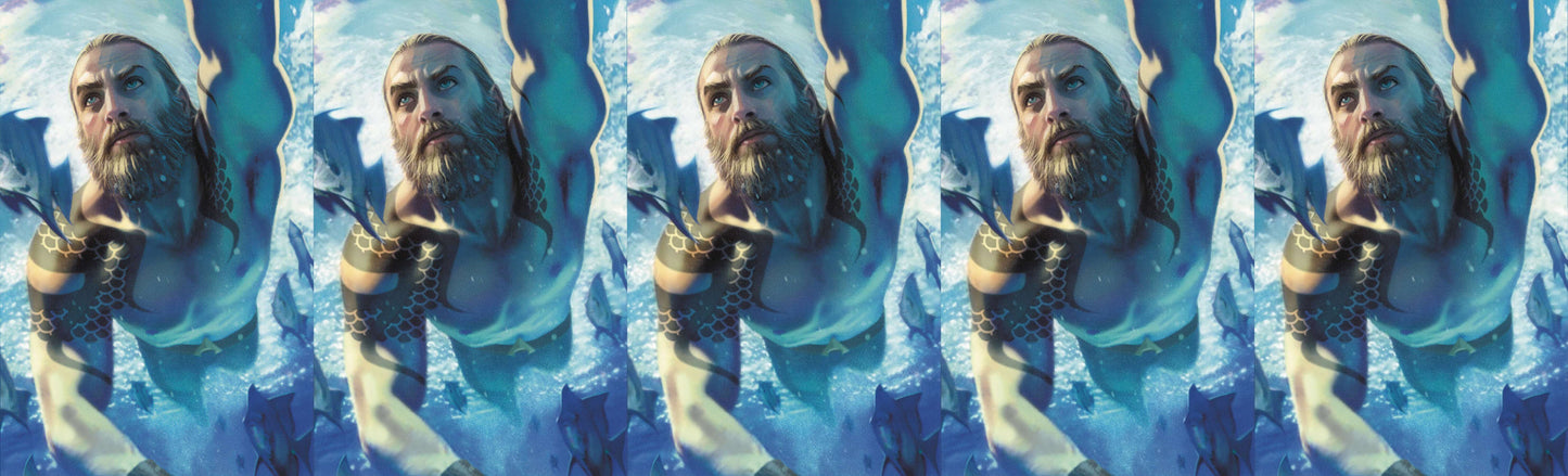 AQUAMAN #51 B Joshua Middleton CARD STOCK Variant Year Of The Villain DARK GIFTS (08/21/2019) DC