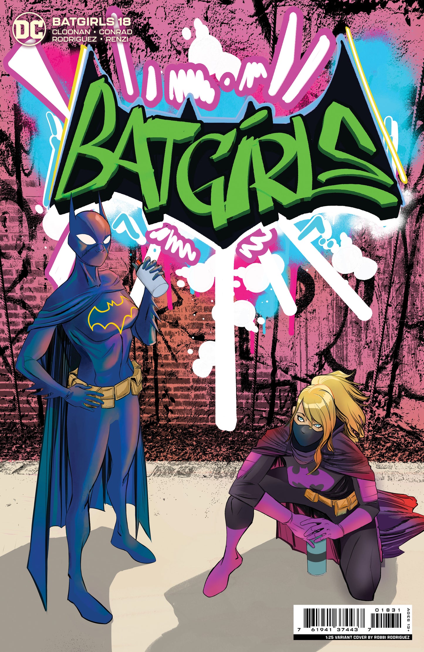 Batgirls #18 D 1:25 Robbi Rodriguez Graffiti Variant (05/16/2023) Dc