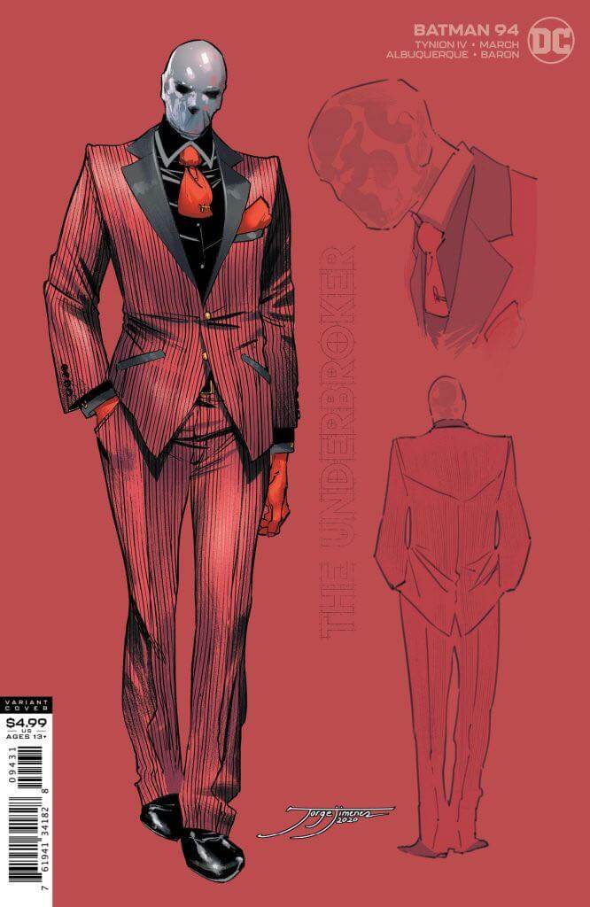 Batman #94 1:25 Jorge Jimenez Underbroker Design Variant (07/07/2020) DC - Golden Apple Comics