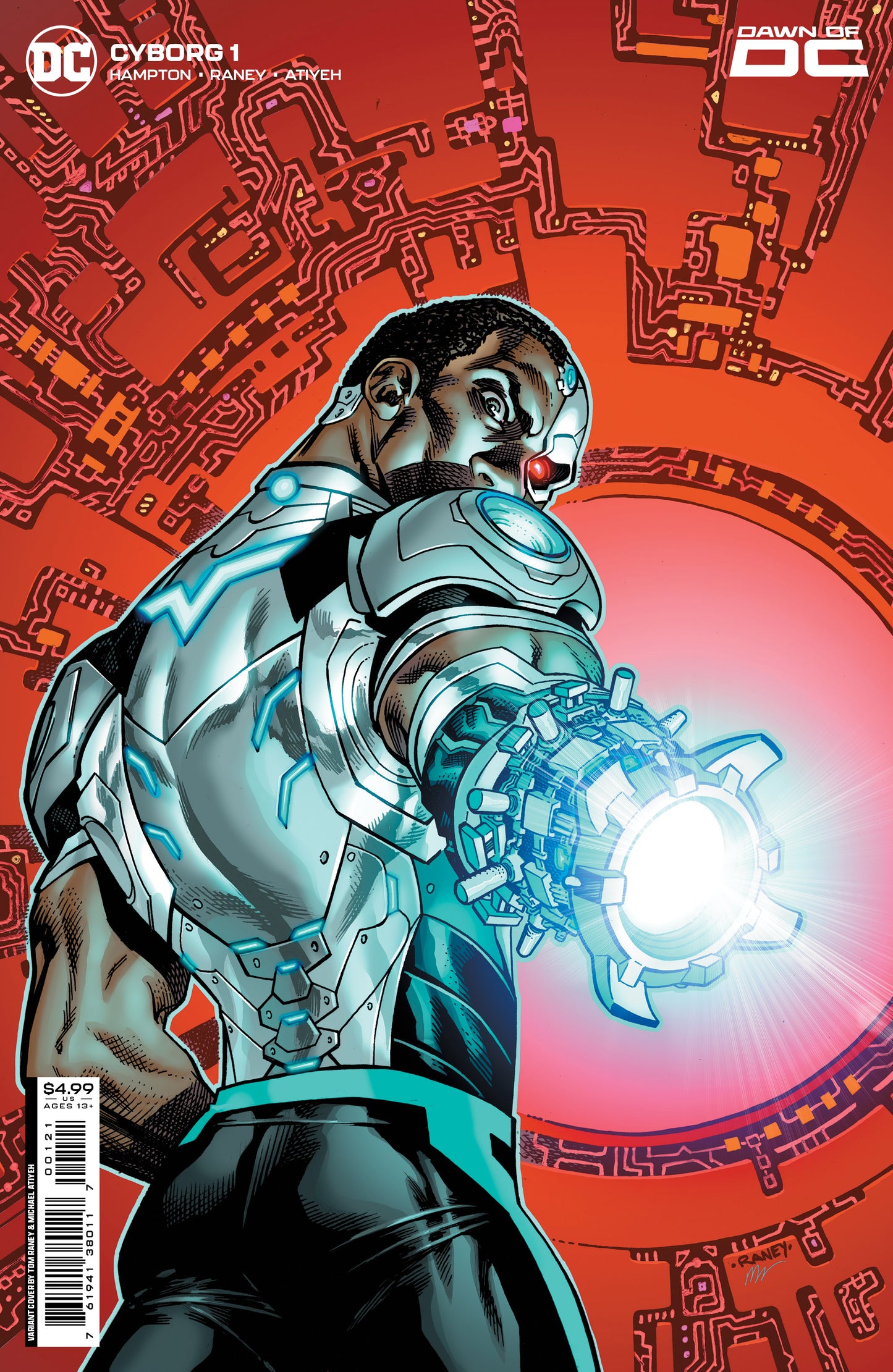 Cyborg #1 (Of 6) B Tom Raney Card Stock Variant (05/16/2023) Dc