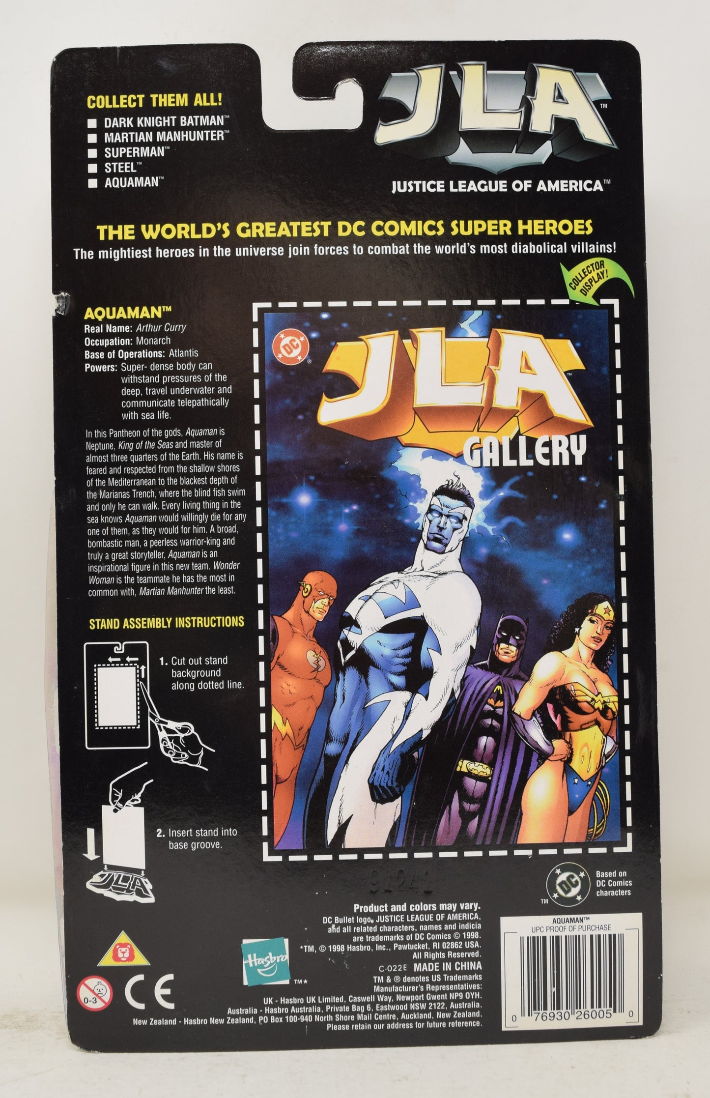 JLA Aquaman DC Hasbro Action Figure MOC New - Golden Apple Comics