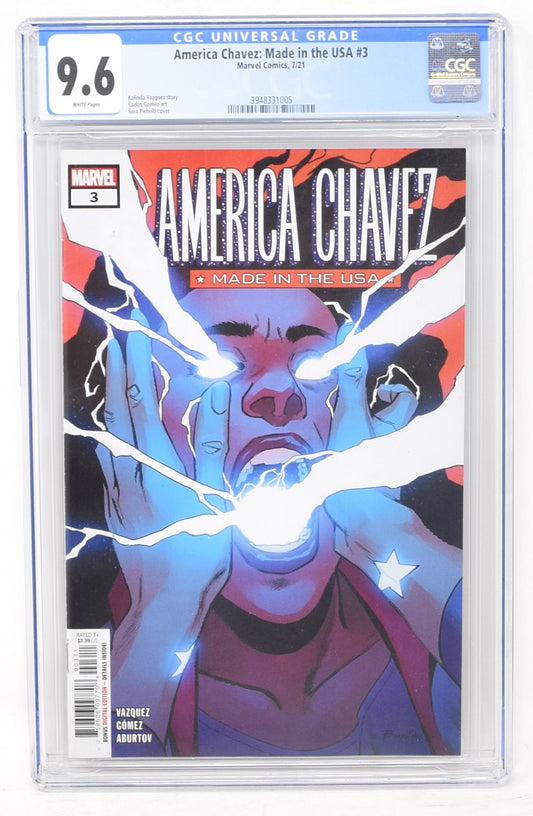 America Chavez Made In The USA 3 A Marvel 2021 CGC 9.6 1st Catalina Chavez