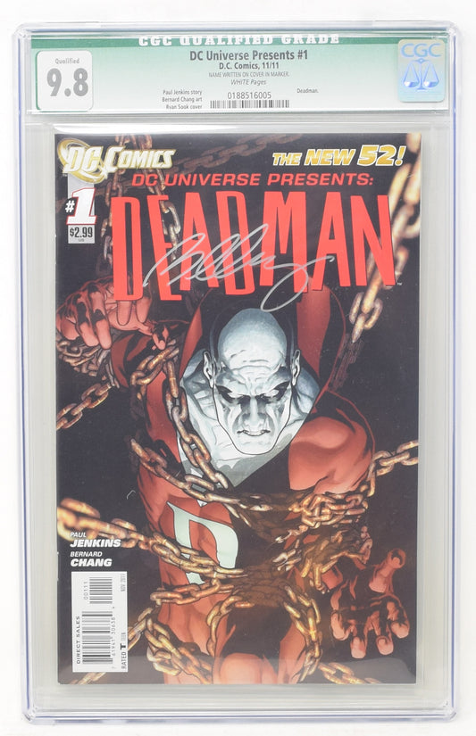 DC Universe Presents Deadman 1 2011 CGC 9.8 Signed Bernard Chang New 52