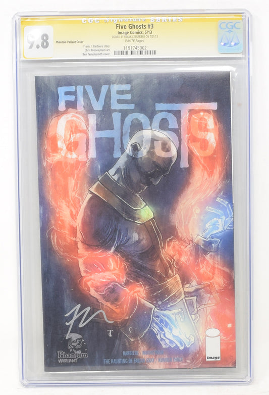 Five Ghosts 3 Image 2013 CGC 9.8 Ben Templesmith Variant Signed Frank Barbiere