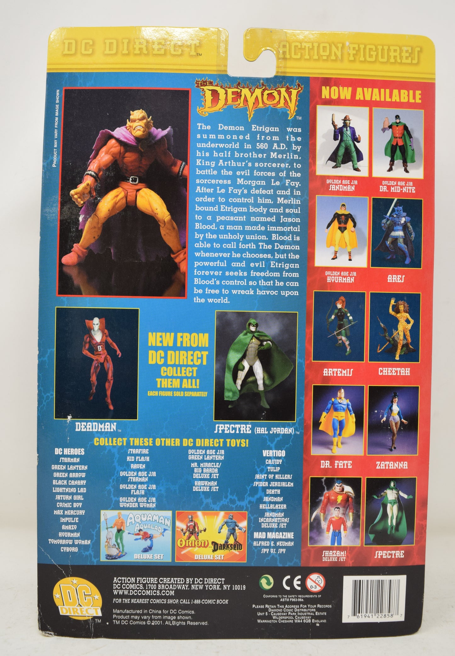 Demon Etriogan Action Figure Age Other Worlds DC Direct MOC New