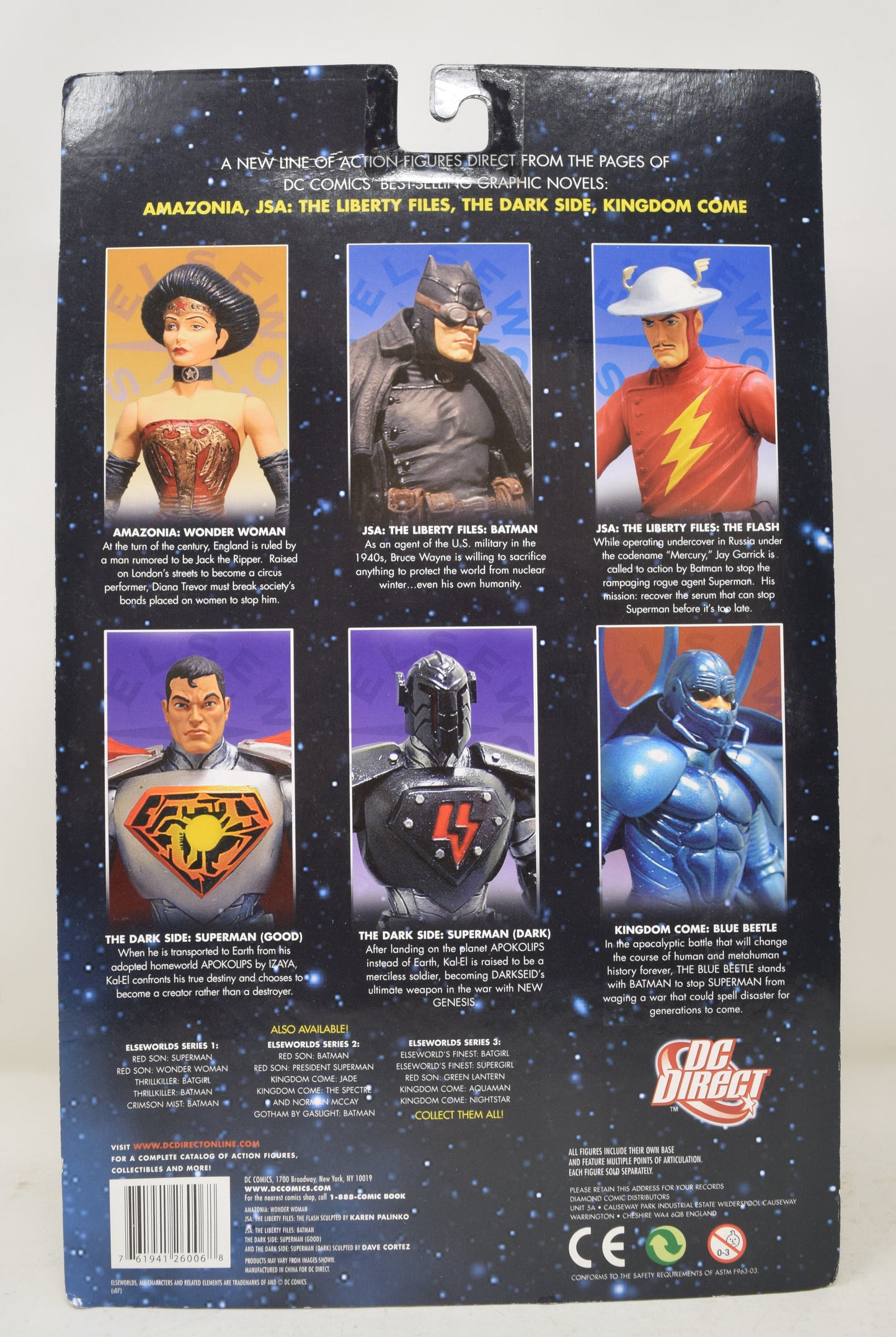 Flash JSA Liberty Files Action Figure Elseworlds DC Direct MOC New - Golden Apple Comics