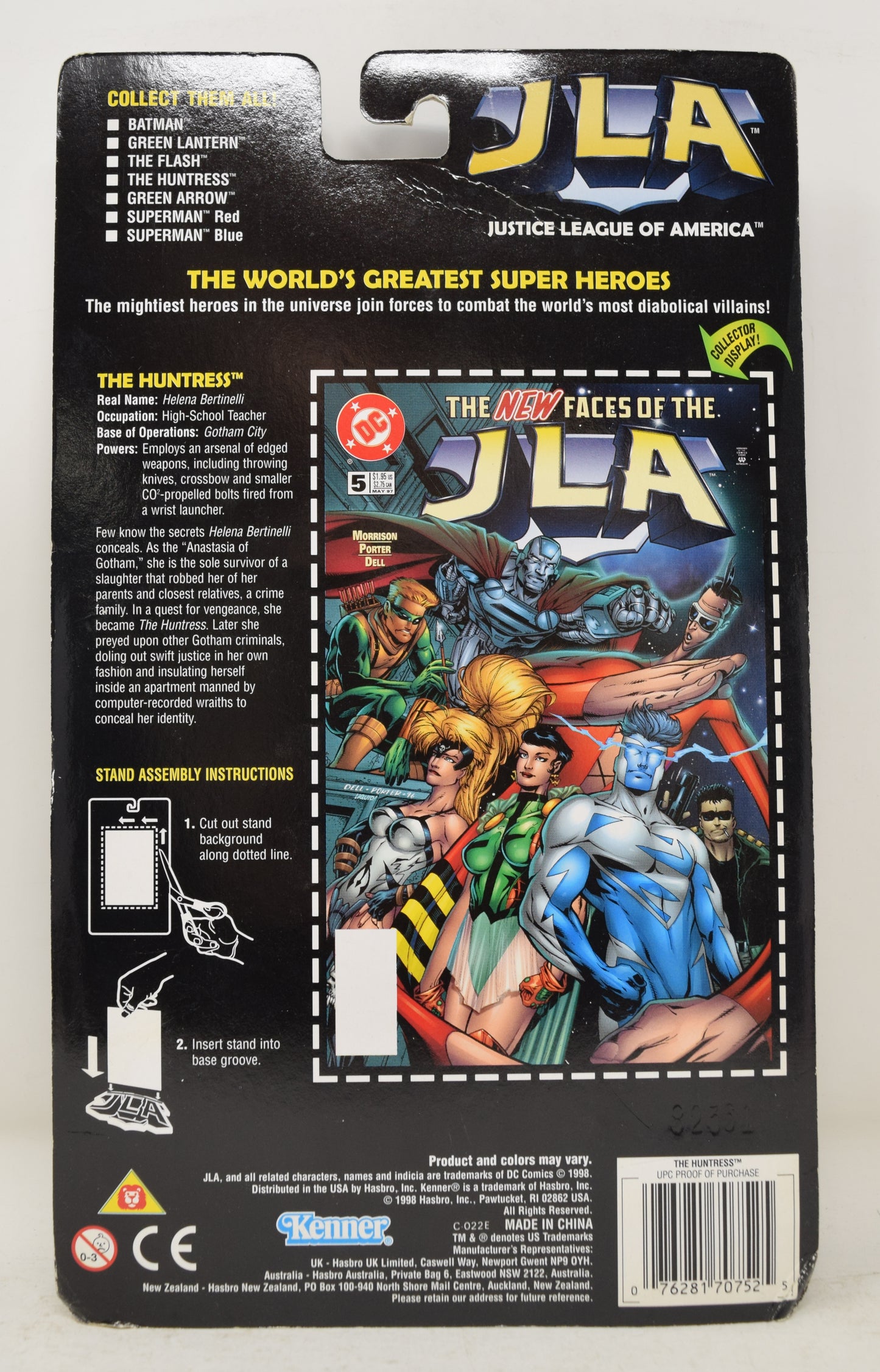 JLA Huntress DC Kenner Action Figure MOC New