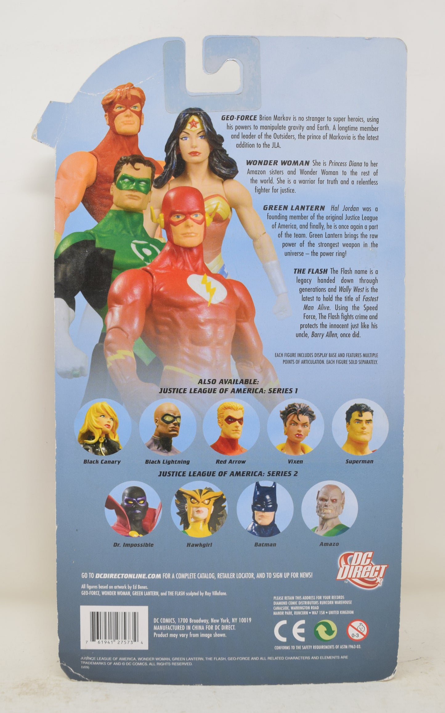 Justice League of America Flash Series 3 DC Direct Action Figure MOC New