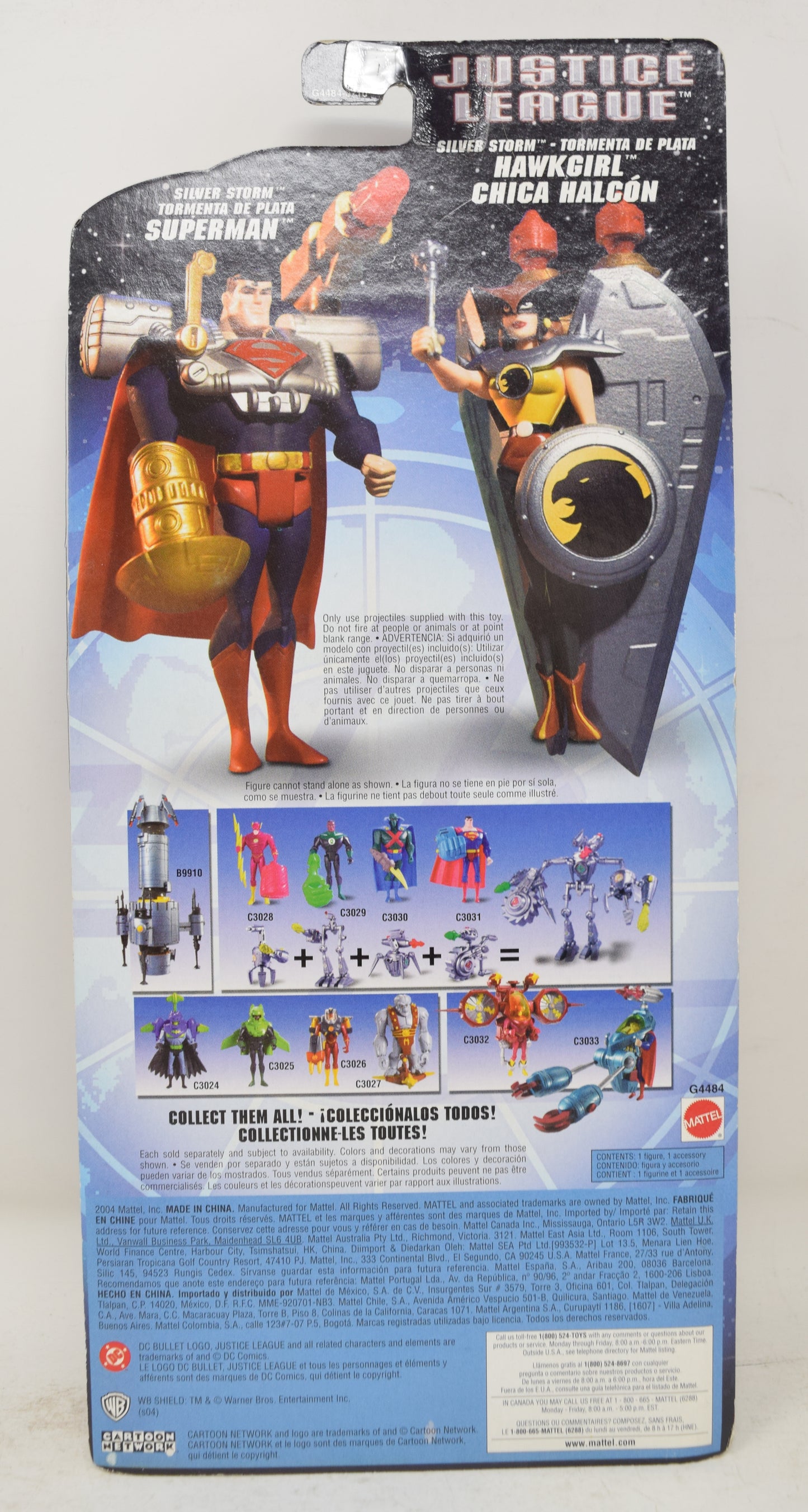 Justice League Silver Storm Superman DC Mattel Action Figure MOC New