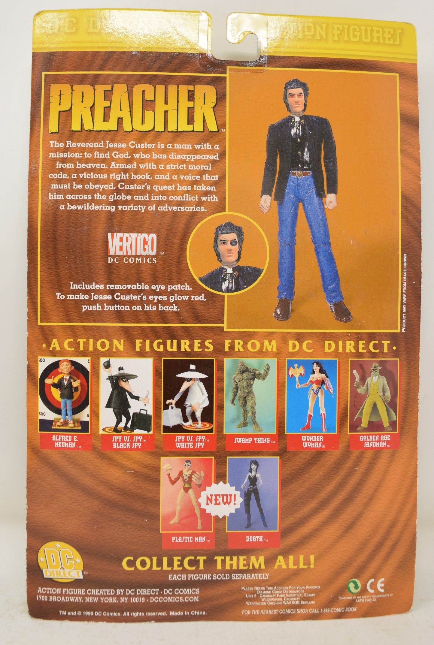 Preacher Variant Vertigo DC Direct Action Figure MOC New - Golden Apple Comics