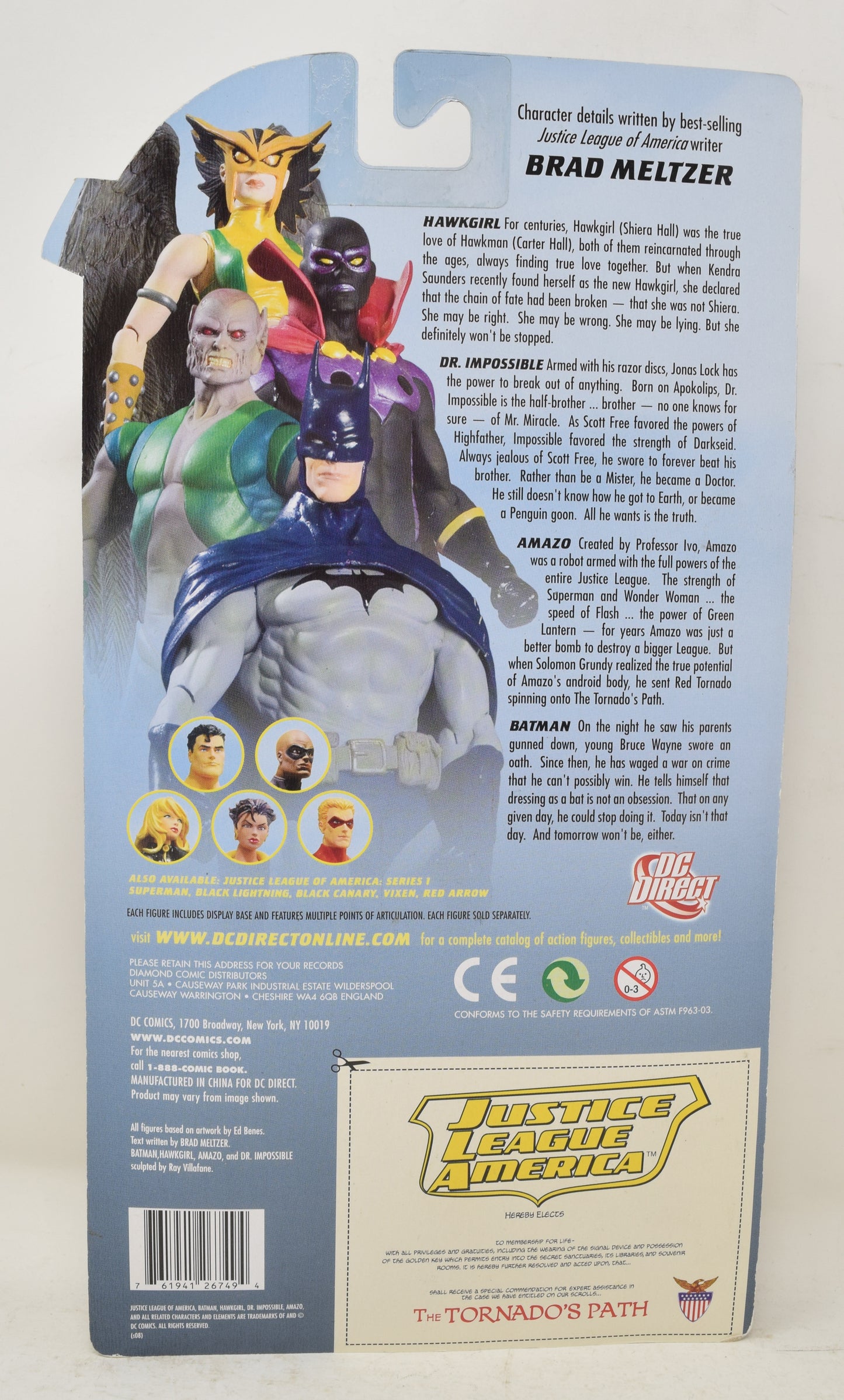 Justice League of America Dr Impossible Series 1 DC Direct Action Figure MOC New