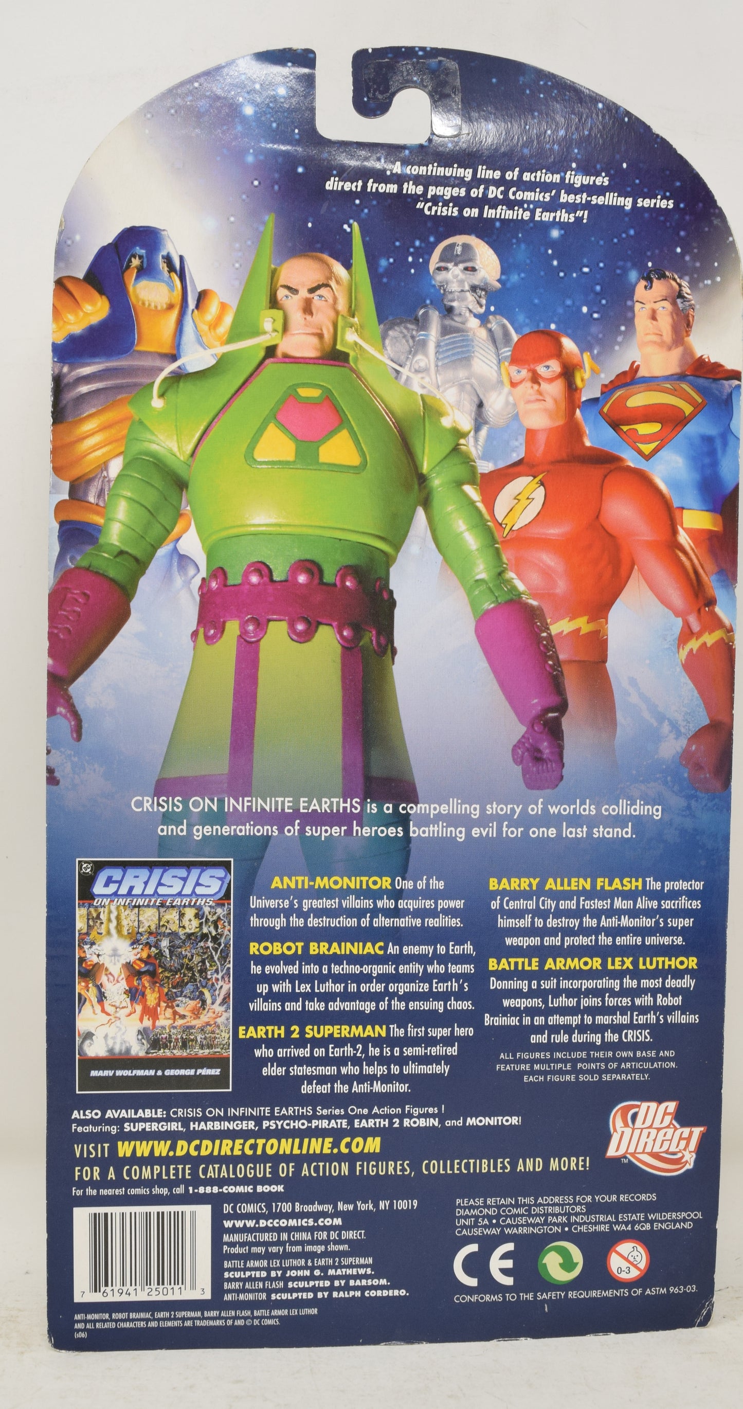 Robot Brainiac Crisis On Infinite Earths Action Figure DC Direct MOC New