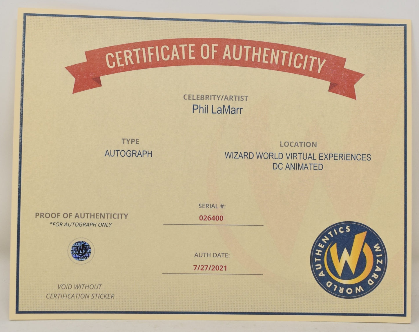 Phil Lamarr Family Guy Signed Autograph 8 x 10 Photo COA