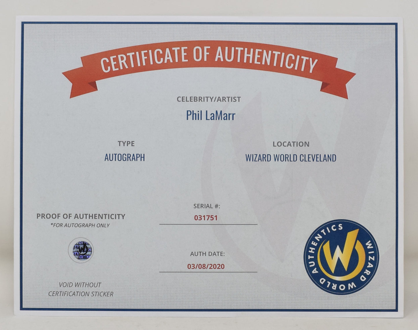 Phil Lamarr Teenage Mutant Ninja Turtles TMNT Signed Autograph 8 x 10 Photo COA