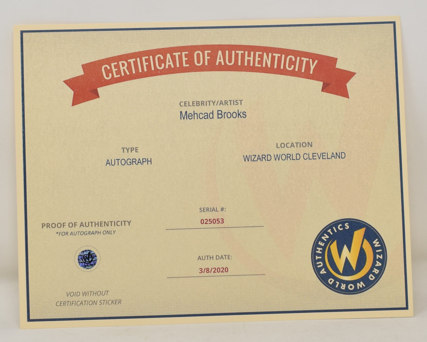 Mehcad Brooks Jimmy Olsen Supergirl CW Signed Autograph 8 x 10 Photo COA - Golden Apple Comics