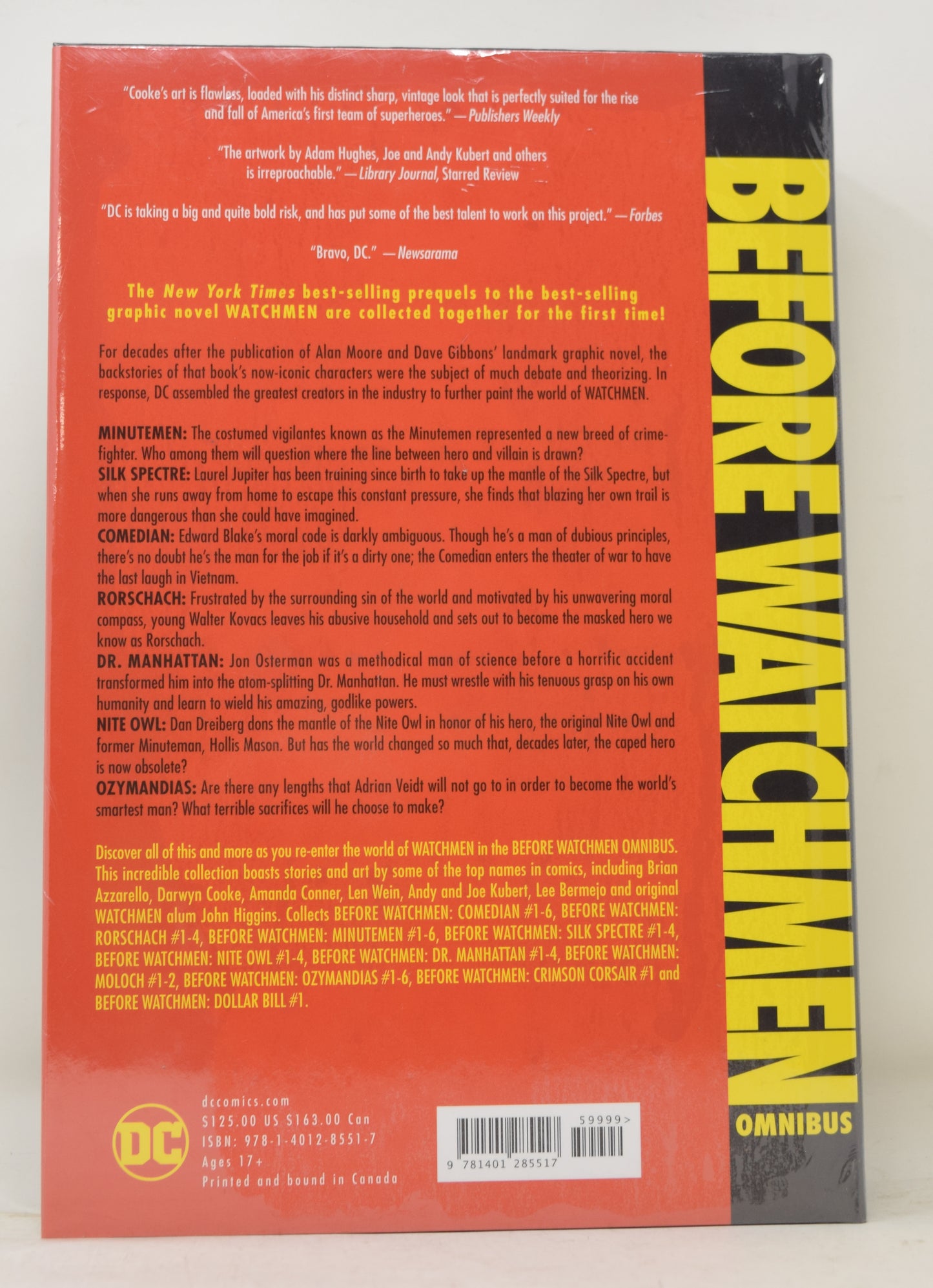 Before Watchmen Omnibus HC DC