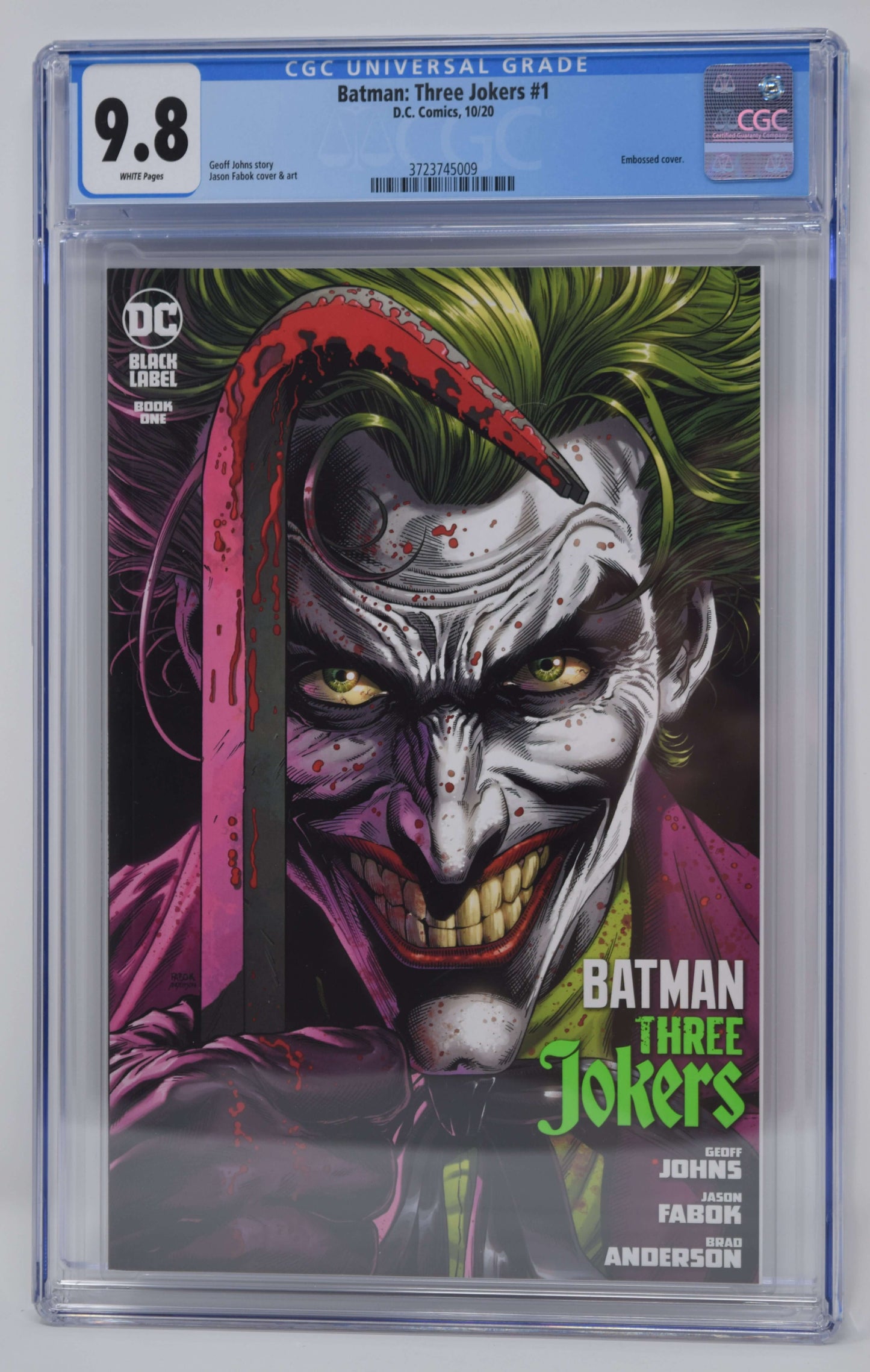 Batman Three Jokers #1 B Jason Fabok Joker Variant Geoff Johns (08/26/2020) DC