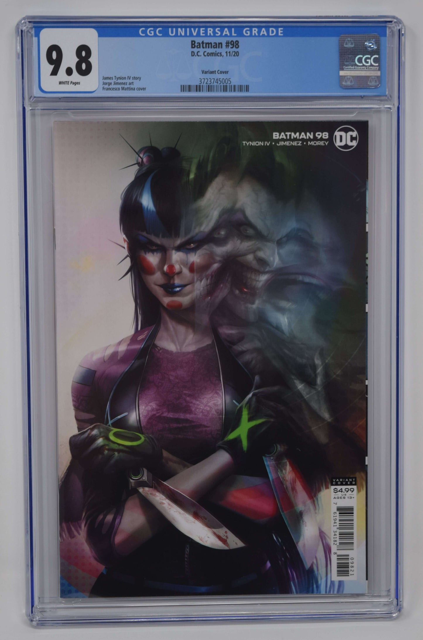 Batman #98 B Francesco Mattina Variant Punchline Joker War (09/01/2020) DC - Golden Apple Comics