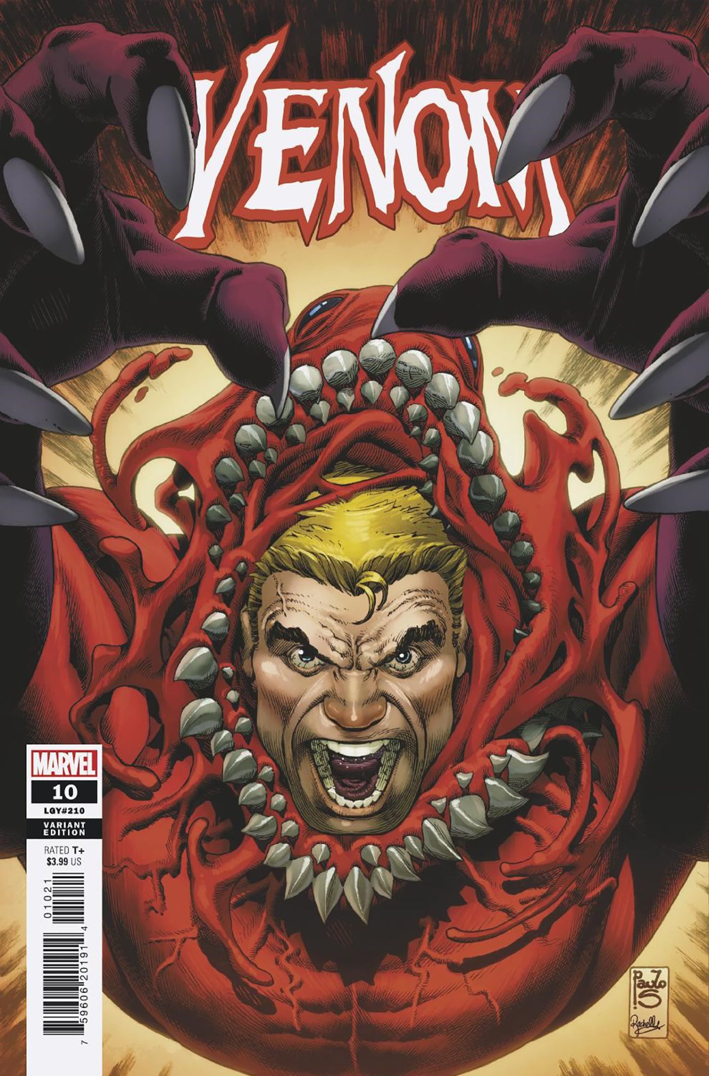 Venom #10 B Paulo Siqueira Variant (09/14/2022) Marvel - Golden Apple Comics