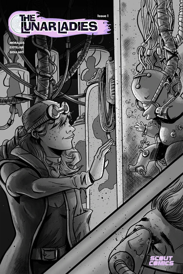 Lunar Ladies #1 (Of 3) Matt Harding BW Webstore Variant (07/14/2021) Scout - Golden Apple Comics