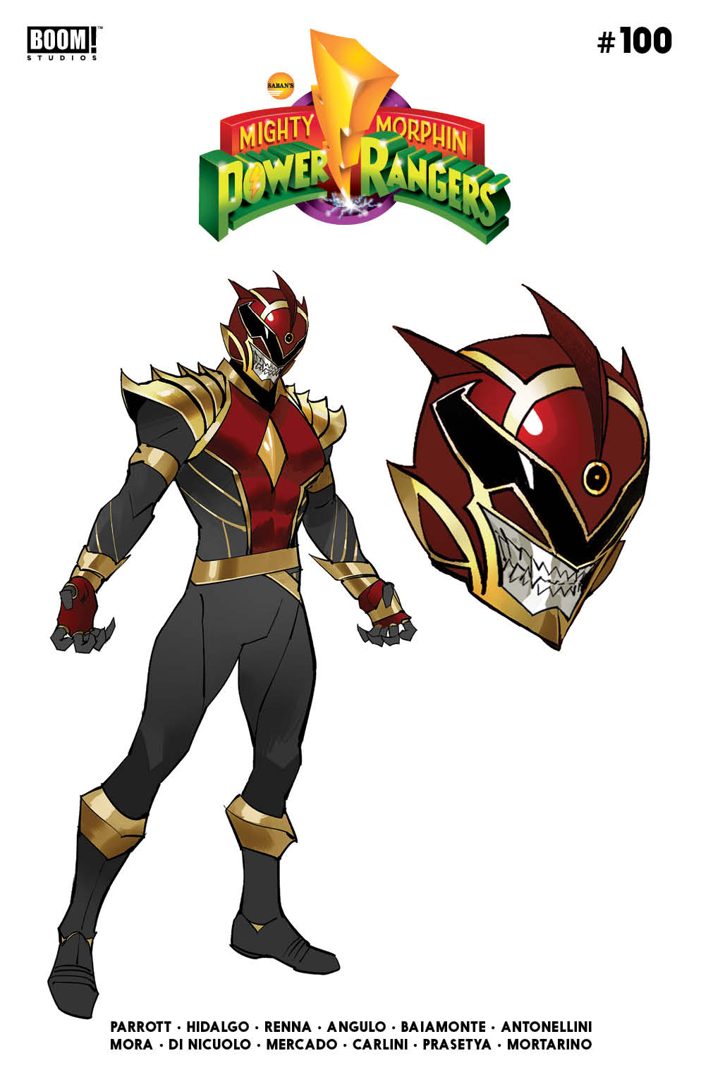 Mighty Morphin Power Rangers #100 2nd Print Dan Mora Variant (C: 1-0-0) (10/26/2022) Boom