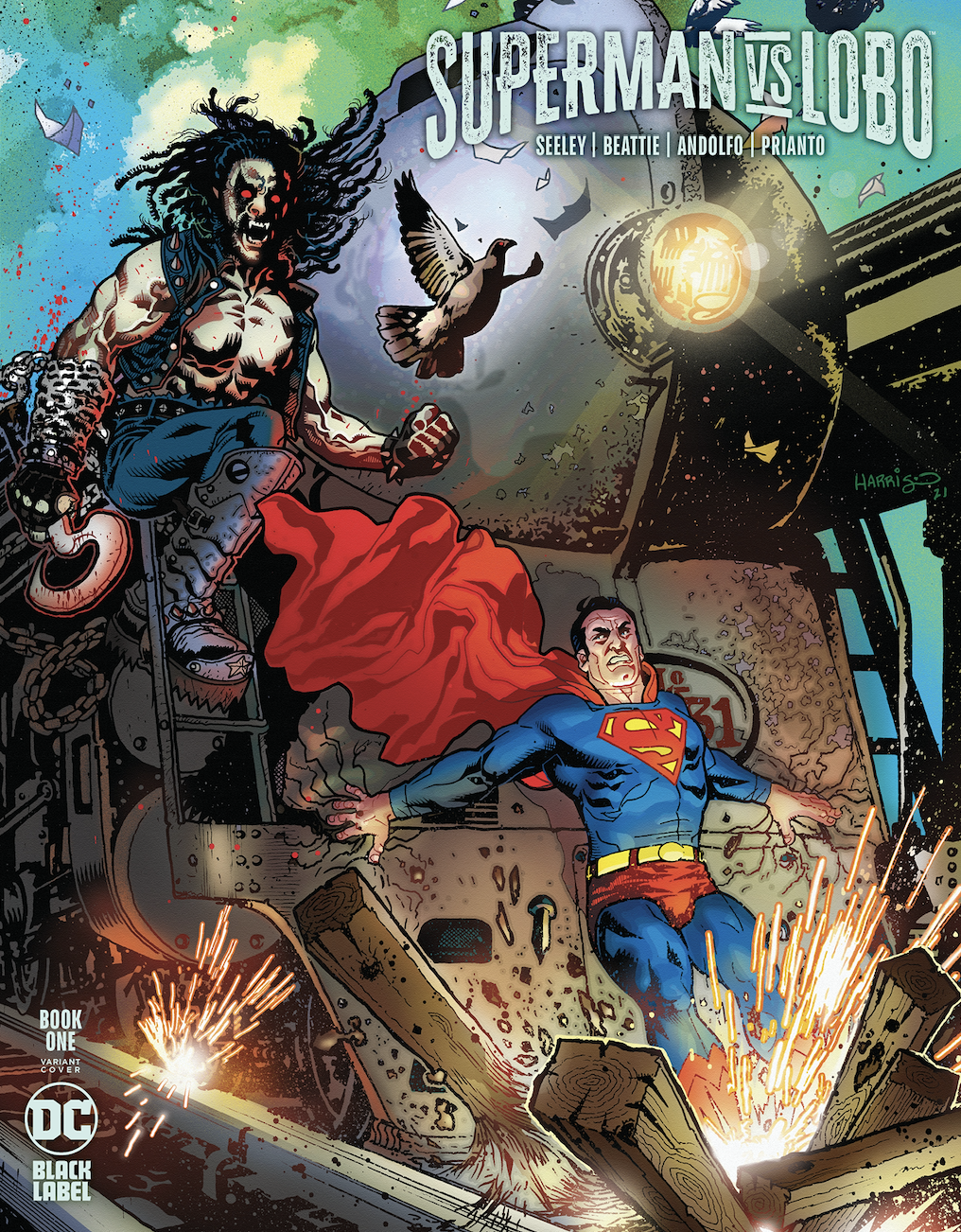 Superman Vs Lobo #1 (Of 3) C Tony Harris Variant (Mr) (08/24/2021) Dc - Golden Apple Comics