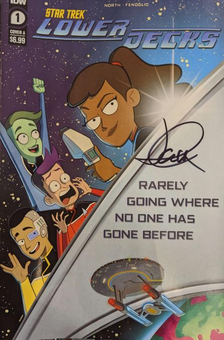 Star Trek Lower Decks #1 A SIGNED Jack Quaid (09/14/2022) Idw