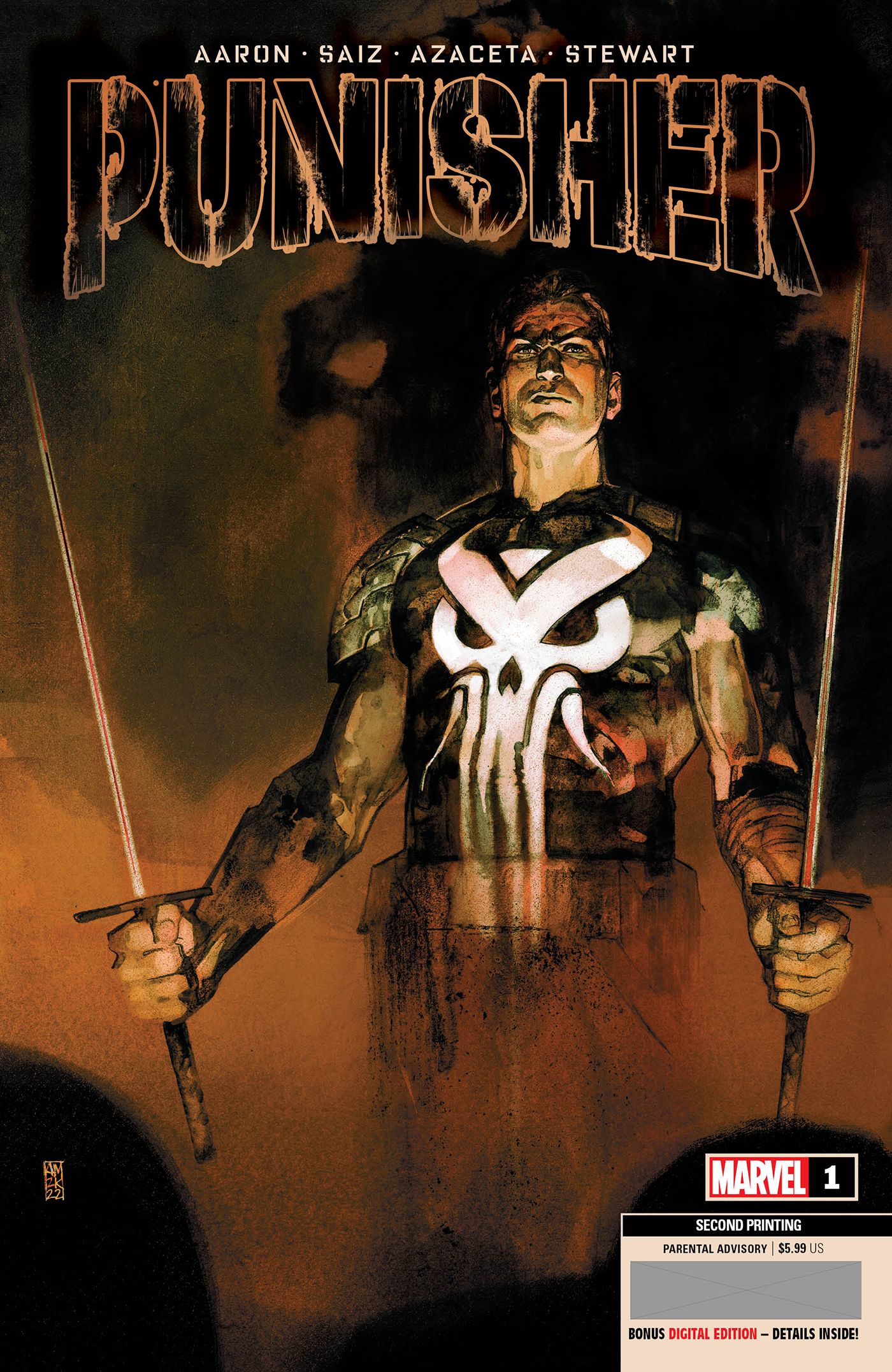 Punisher #1 2nd Print Alex Maleev Variant (04/20/2022) Marvel