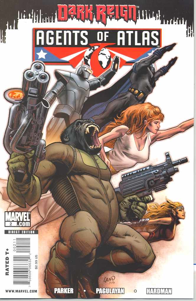 Agents of Atlas 2 A Marvel 2009 NM GREG LAND Dark Reign