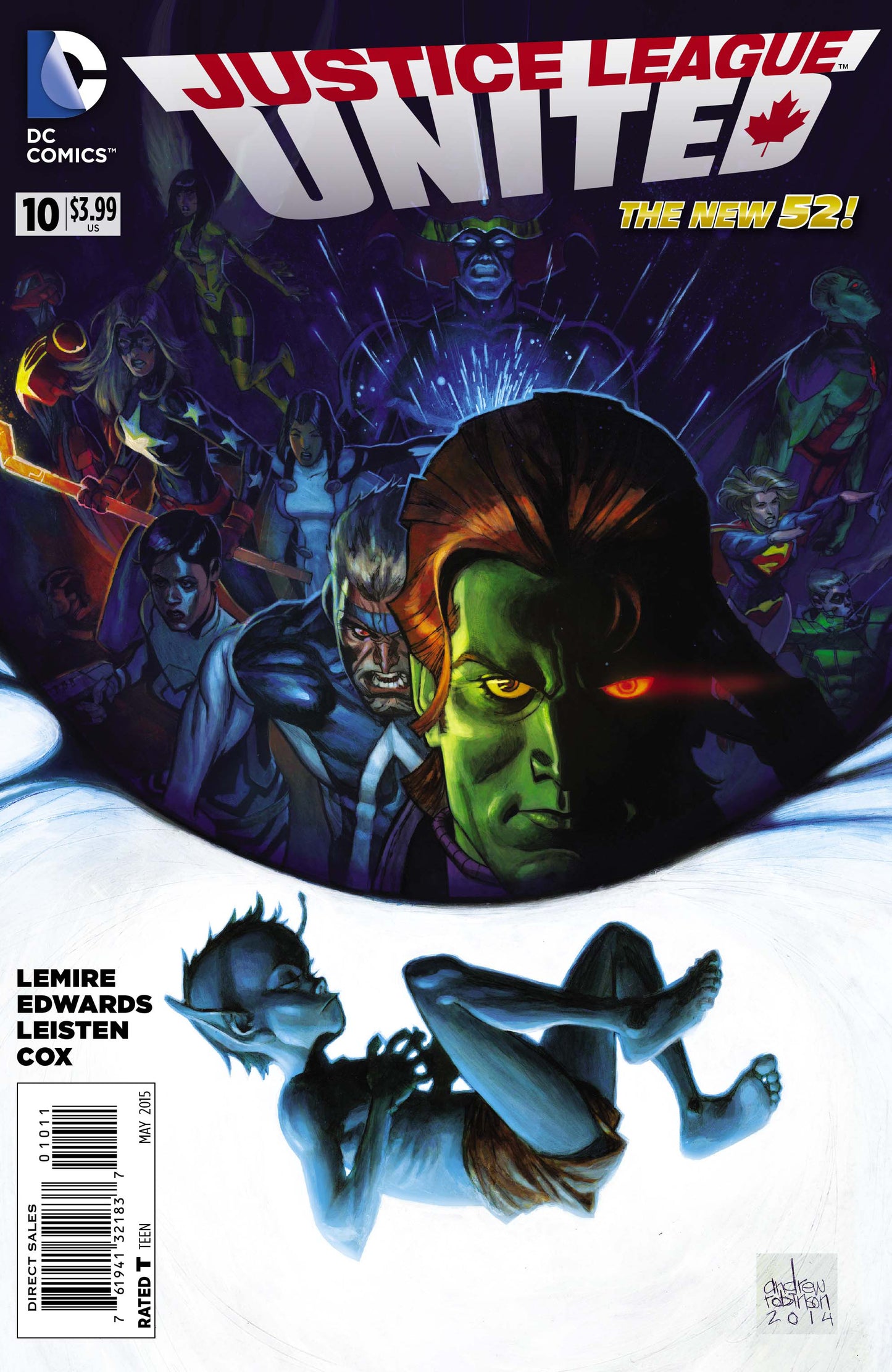 Justice League United #10 A DC 2015 Jeff Lemire Andrew Robinson