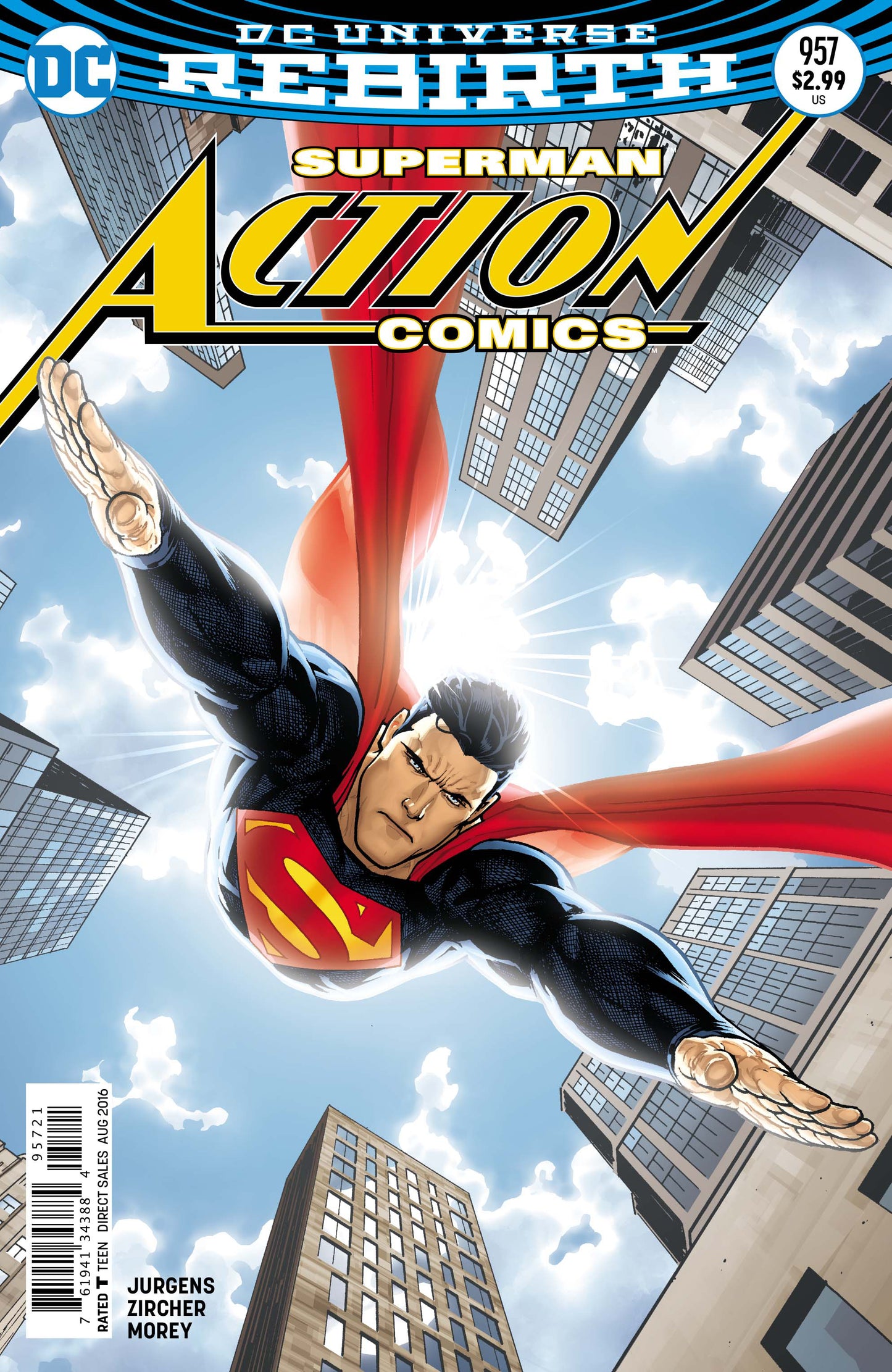 Superman ACTION COMICS #957 B DC 2016 Ryan Sook Variant Rebirth
