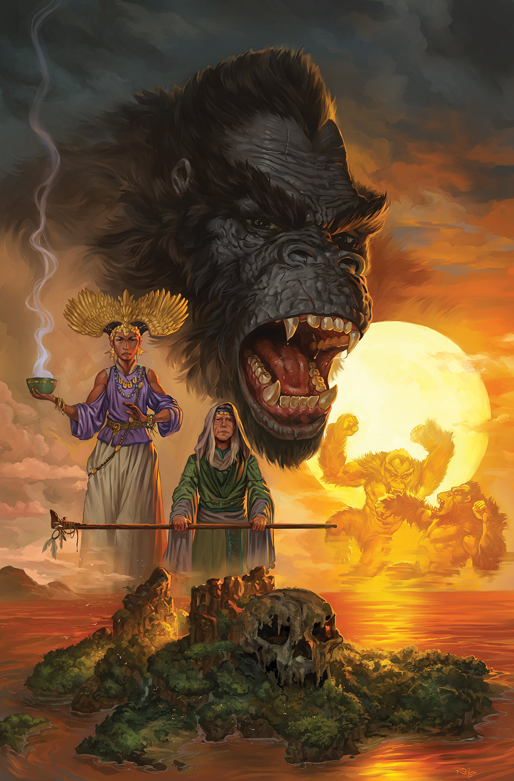 KONG OF SKULL ISLAND #1 (OF 6) Boom 2016 1:19 Nick Robles Virgin Variant - Golden Apple Comics