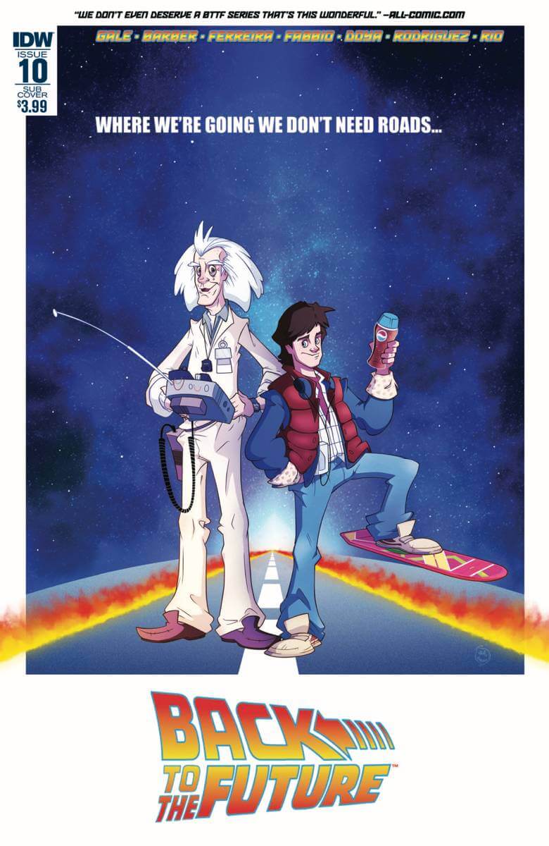 Back To The Future 10 B IDW 2016 NM Philip Murphy Sub Variant - Golden Apple Comics