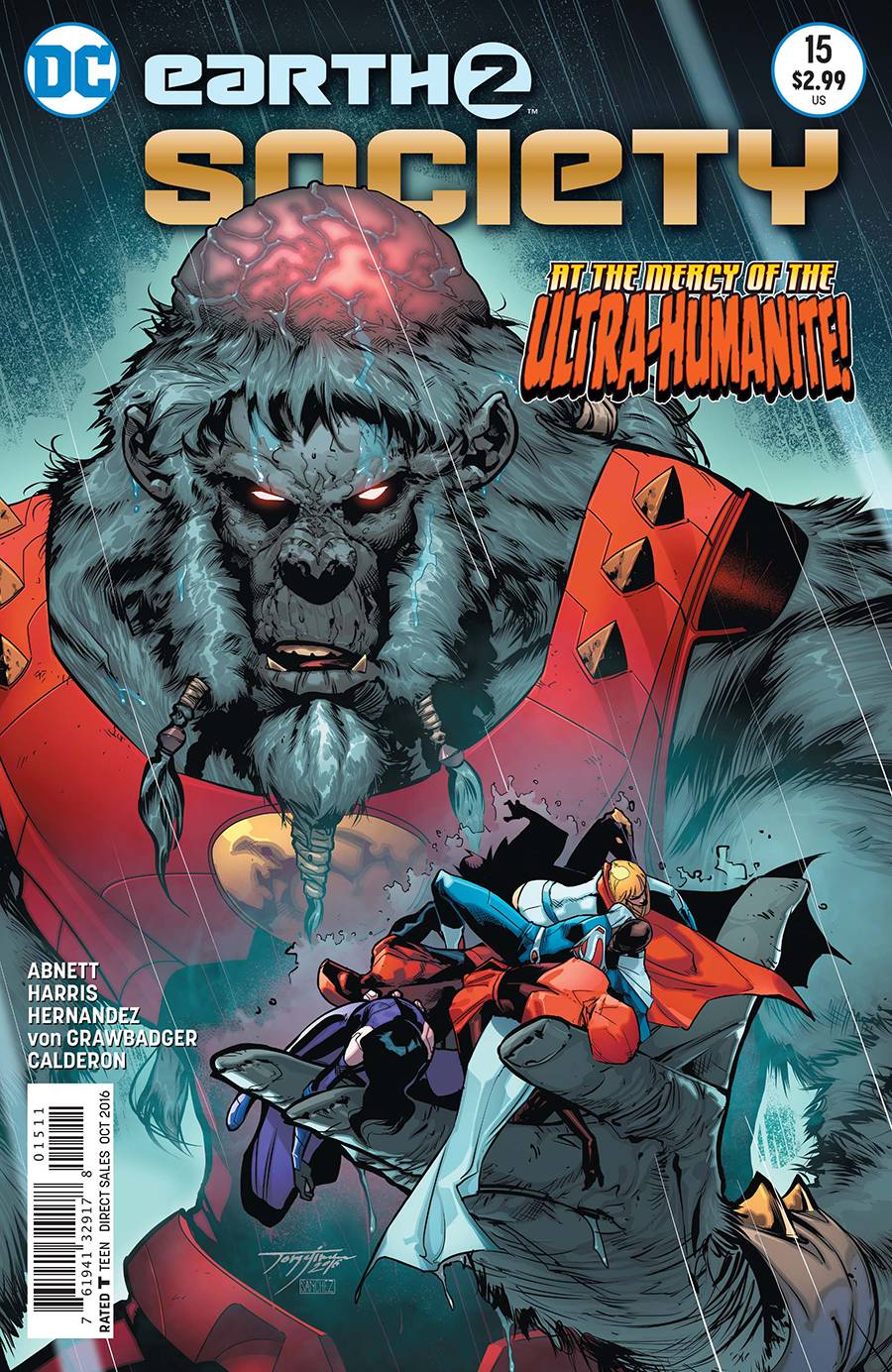 Earth 2 Society #15 DC 2016 Jorge Jimenez Dan Abnett Superman - Golden Apple Comics