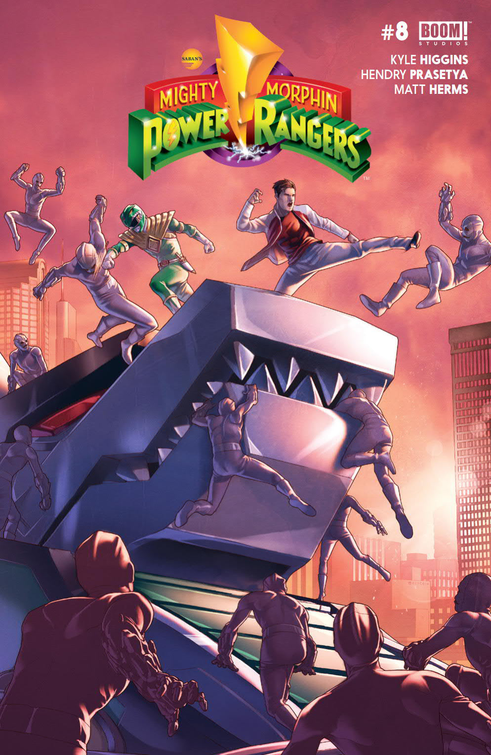 MIGHTY MORPHIN POWER RANGERS #8 A Boom 2016 Jamal Campbell - Golden Apple Comics