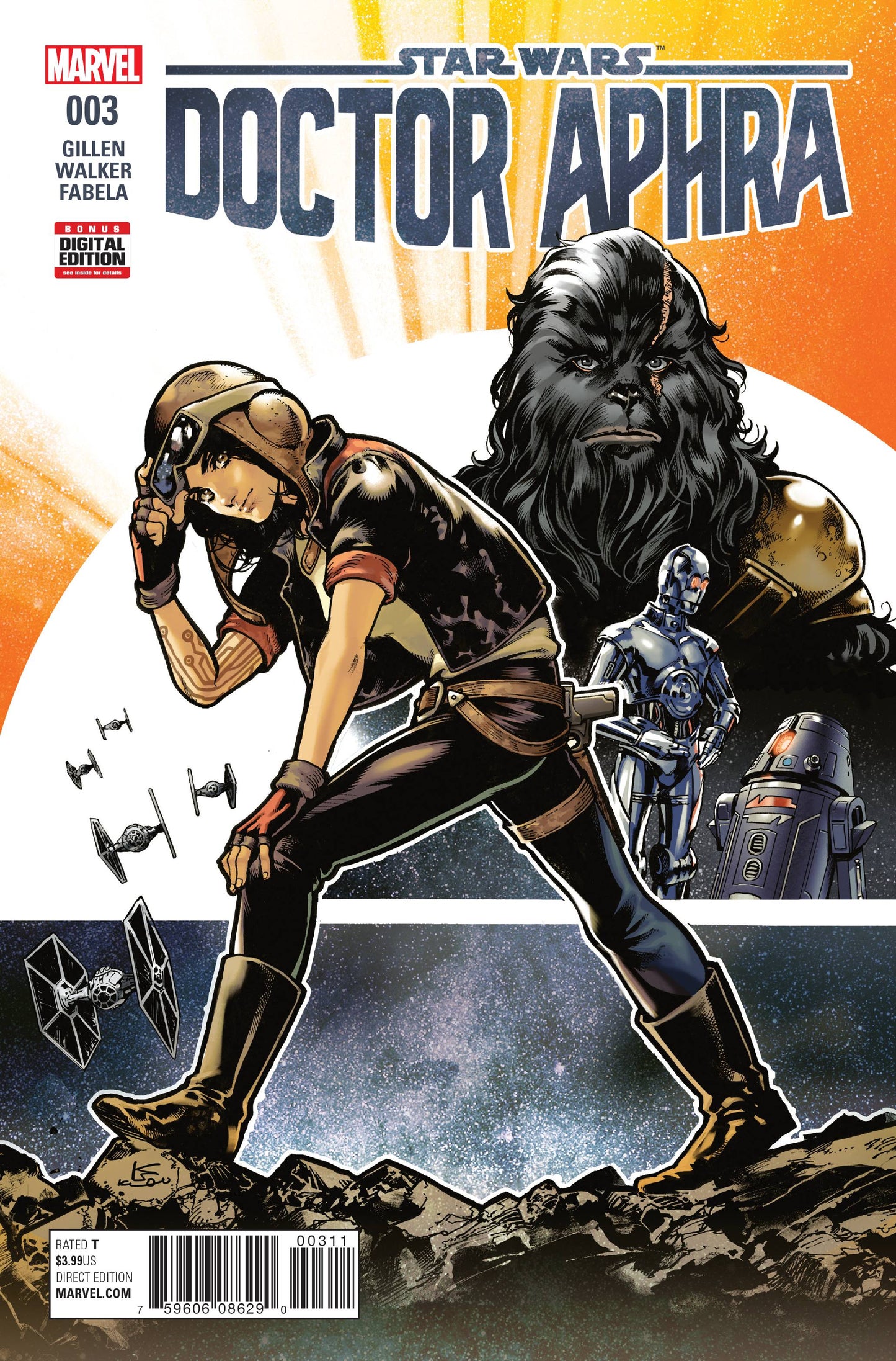 Star Wars Doctor Aphra #3 A Marvel 2017 Karmome Shirahama Kieron Gillen Black Krrsantan 1st Magna Tolvin - Golden Apple Comics