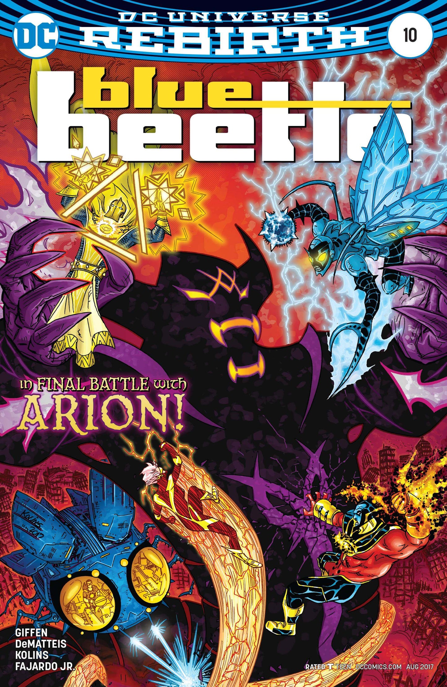 Blue Beetle #10 A DC 2017 Rebirth Scott Kolins Keith Giffen - Golden Apple Comics