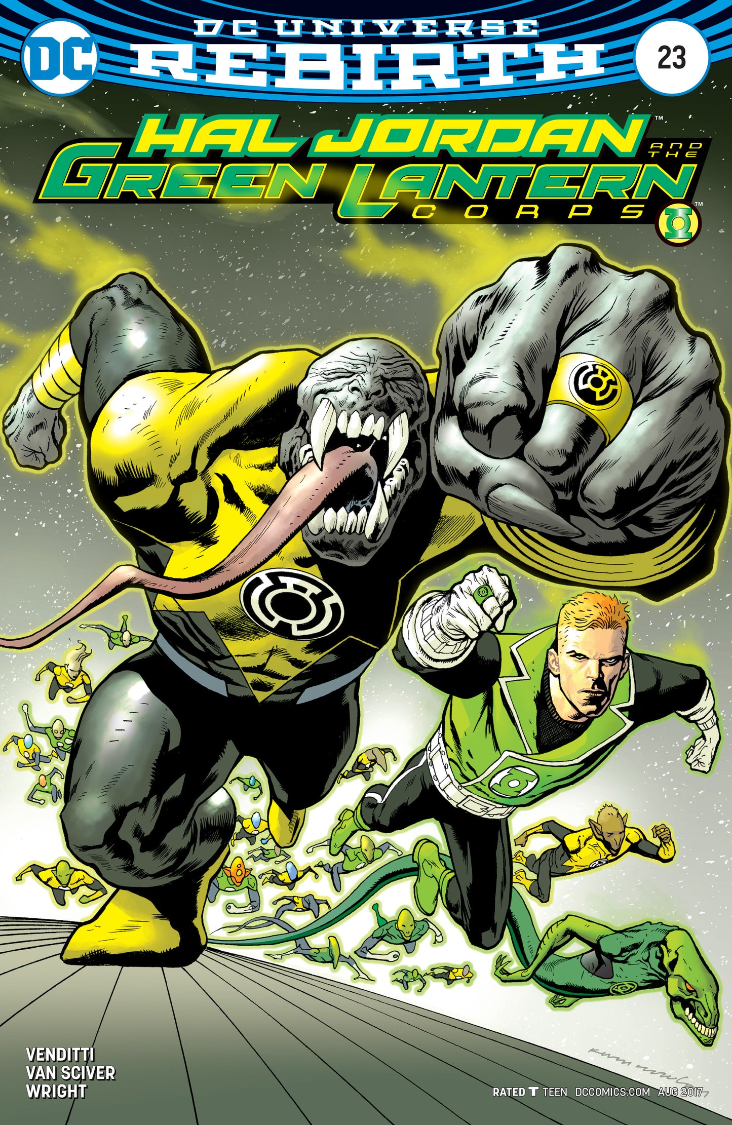 HAL JORDAN AND THE GREEN LANTERN CORPS #23 B DC 2017 Kevin Nowlan Variant - Golden Apple Comics