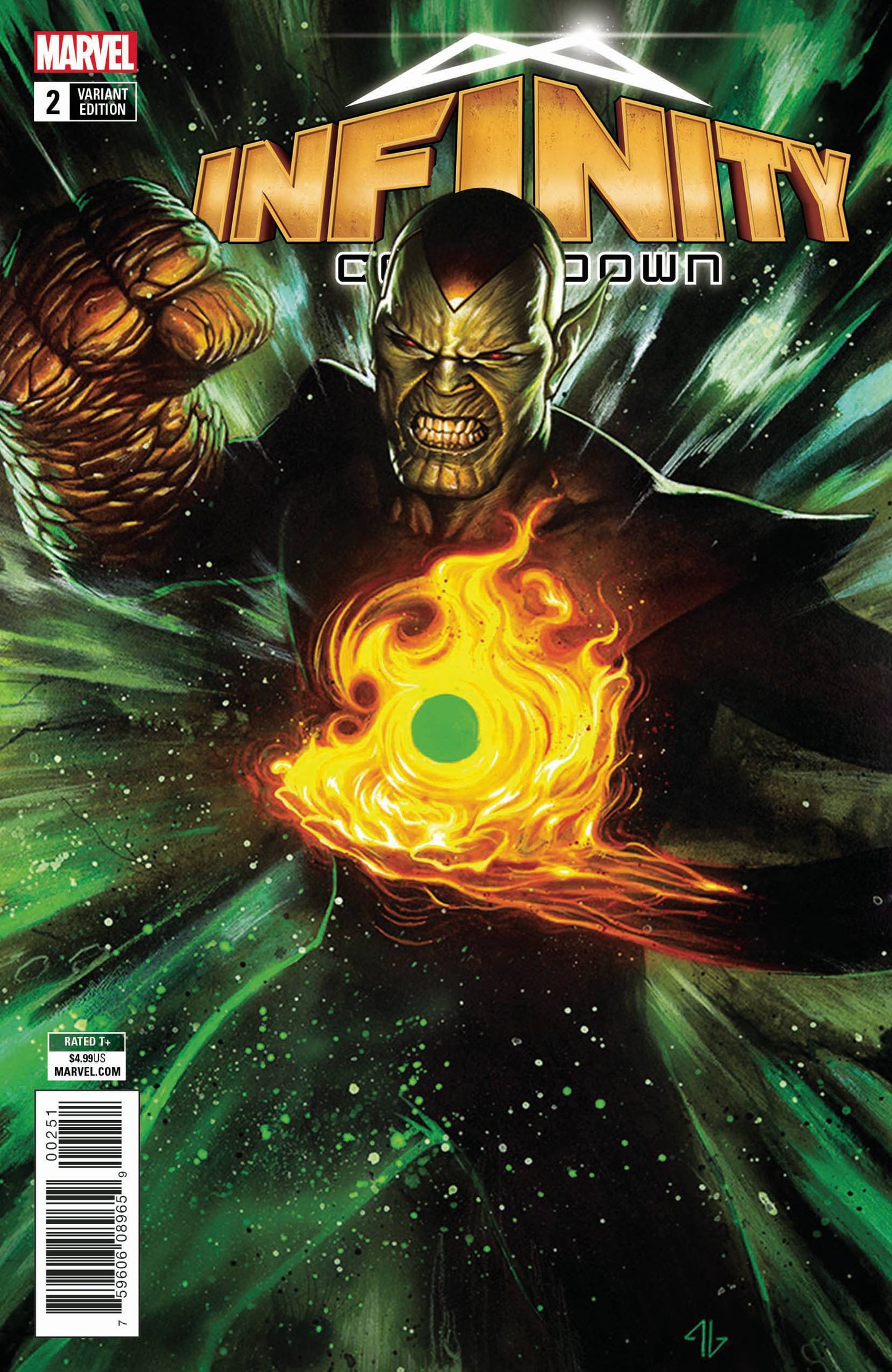 INFINITY COUNTDOWN #2 (OF 5) Marvel Legacy Adi Granov Super Skrull Holds Variant (04/18/2018)