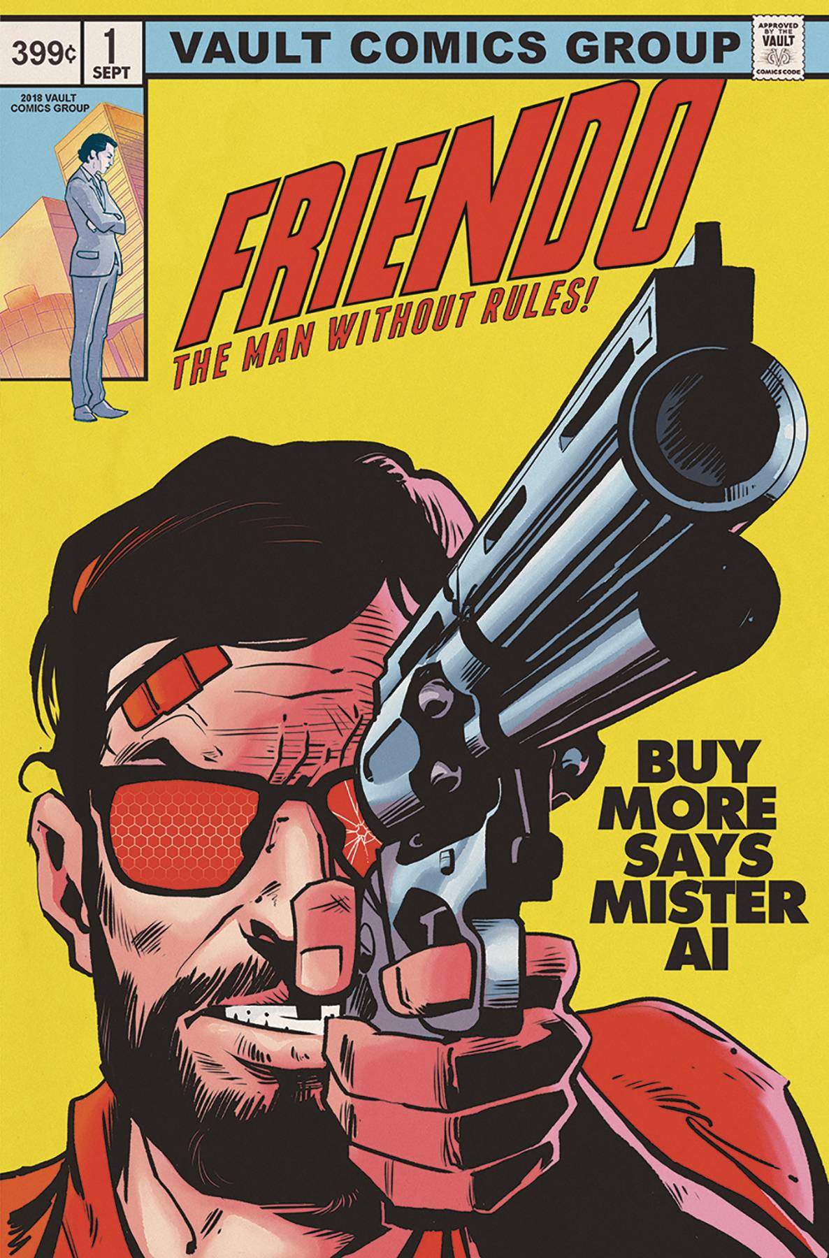 Friendo 1 Vault 2nd Print Nathan Gooden Variant Daredevil 184 Homage Gun (11/14/2018) - Golden Apple Comics