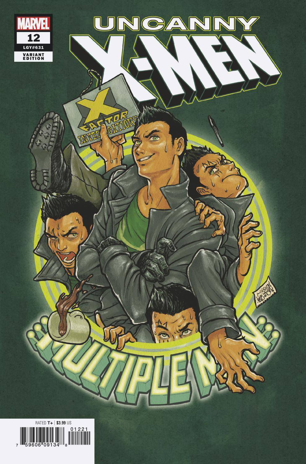 UNCANNY X-MEN #12 B Marvel Superlog Multiple Man Variant (02/20/2019)