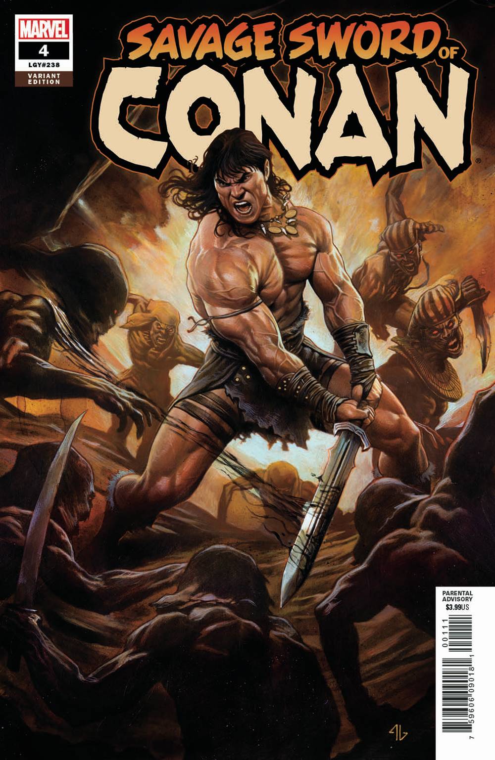 SAVAGE SWORD OF CONAN #4 1:25 Adi Granov Variant (04/10/2019) MARVEL - Golden Apple Comics