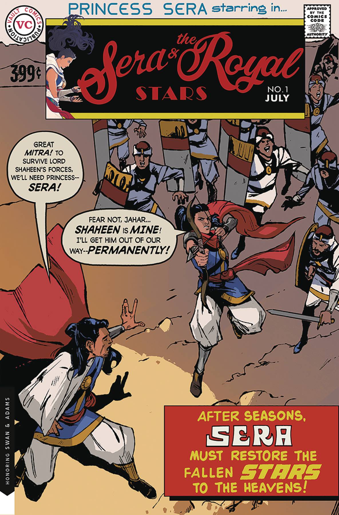 SERA & ROYAL STARS #1 C Nathan Gooden Homage Variant Adventure Comics 381 Neal Adams (07/17/2019) VAULT - Golden Apple Comics