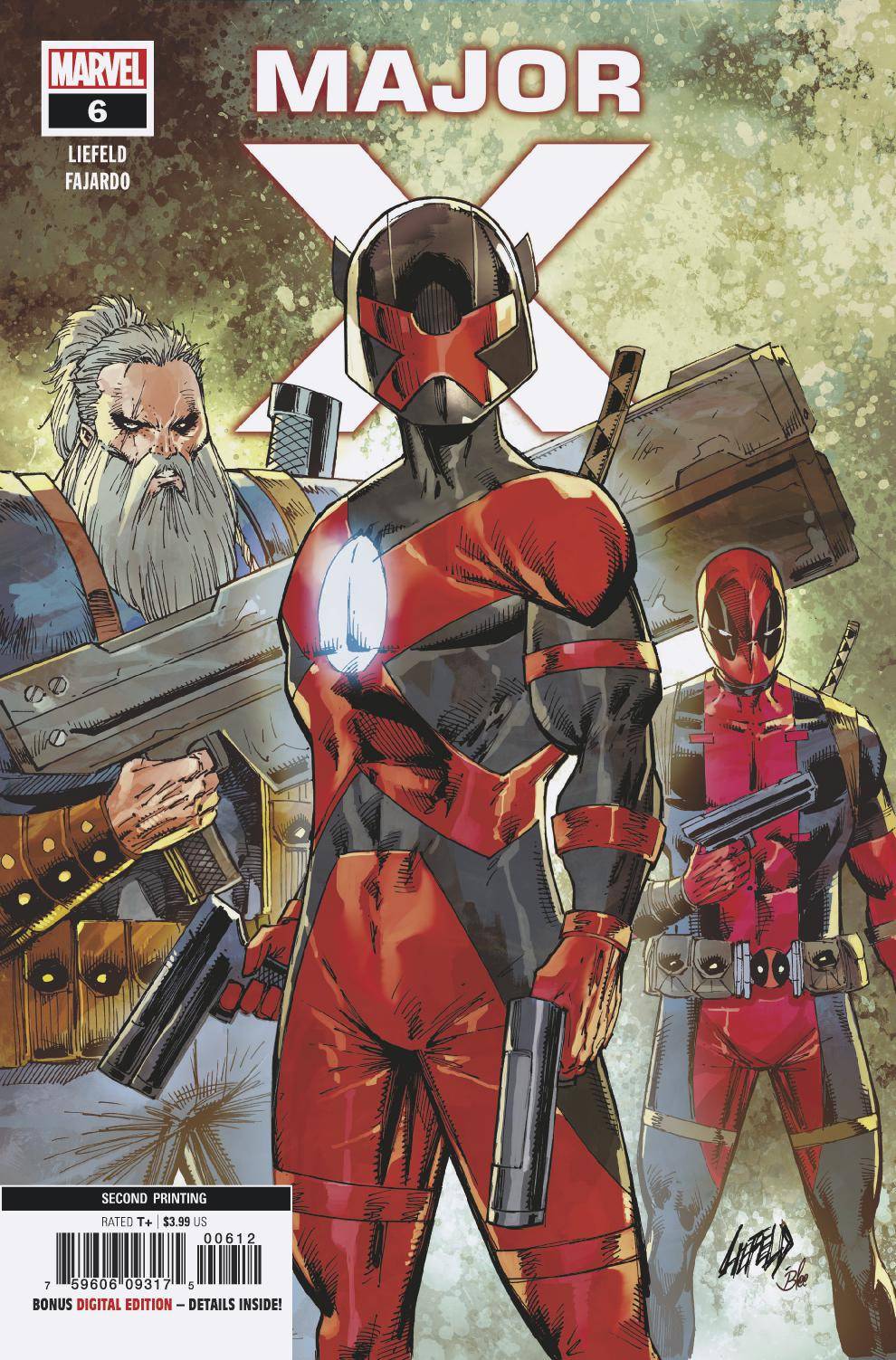 MAJOR X #6 (OF 6) 2nd Print Rob Liefeld Variant (08/07/2019) MARVEL - Golden Apple Comics